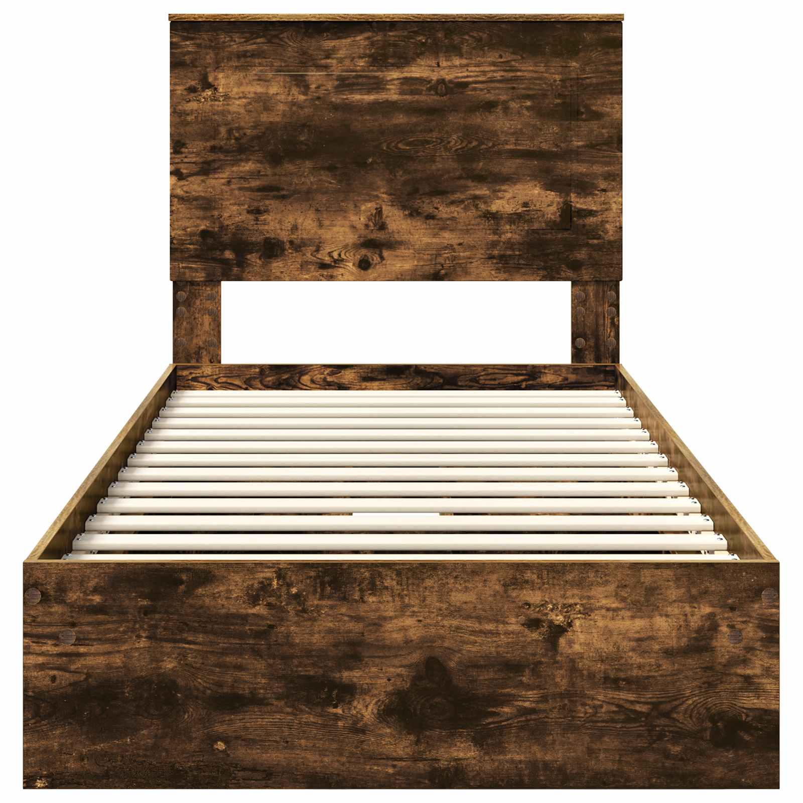 Lit de Rangement Chêne fumé 90 x 200 cm Bois d'ingénierie - XIOS