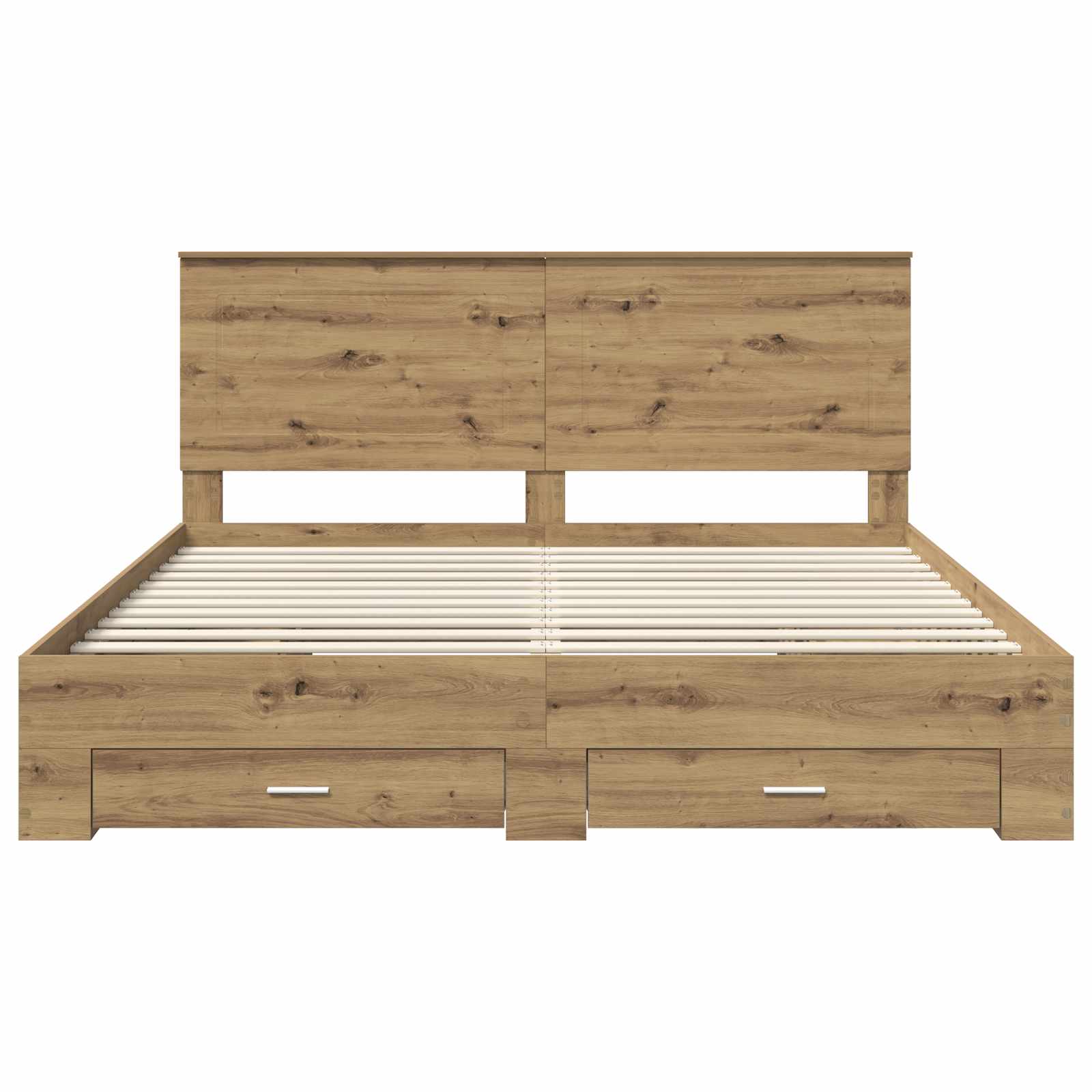 Cadre de lit Chêne artisanal 180 x 200 cm Bois d'ingénierie - XIOS