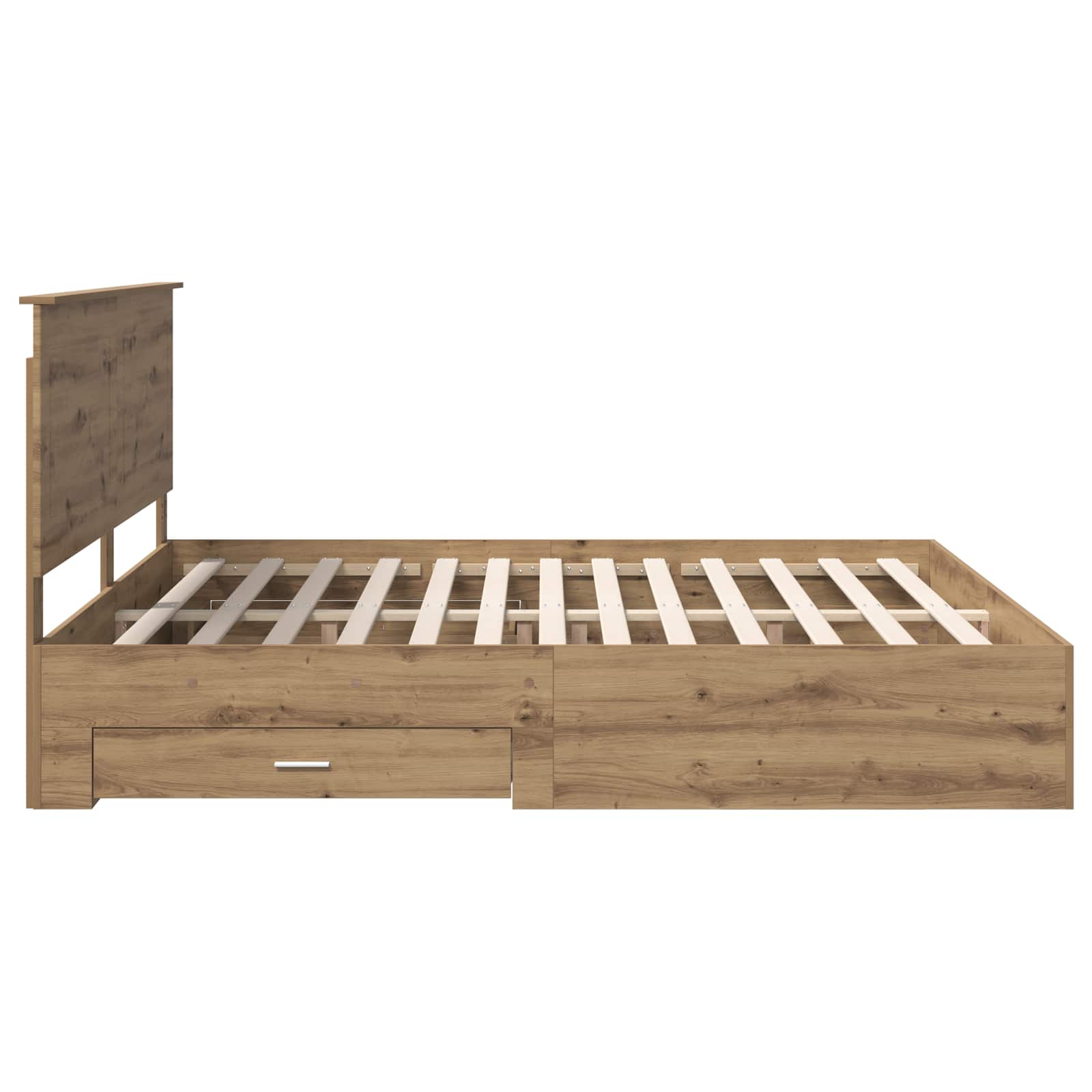 Cadre de lit Chêne artisanal 180 x 200 cm Bois d'ingénierie - XIOS