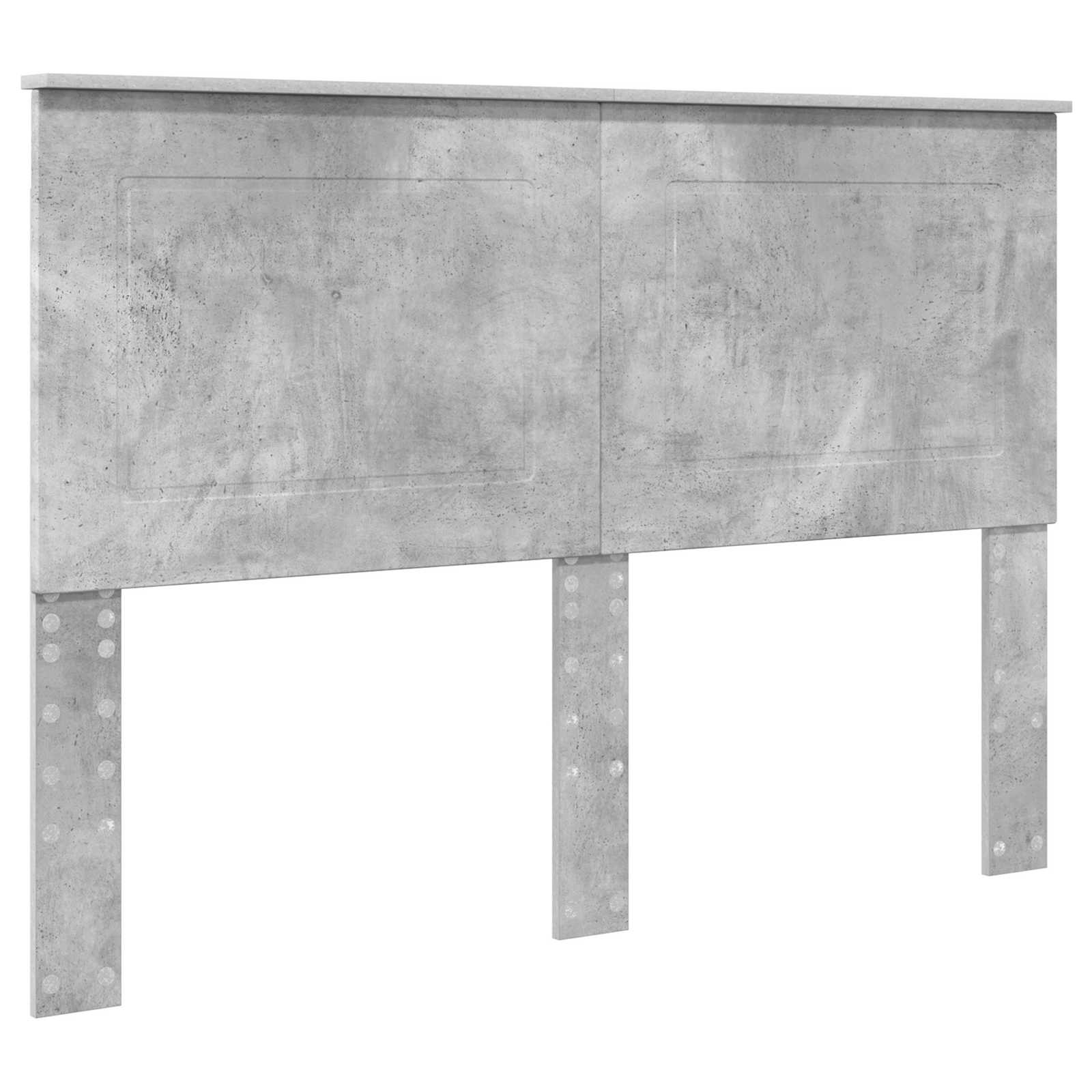 Cadre de lit Gris béton 160 x 200 cm Bois d'ingénierie - XIOS