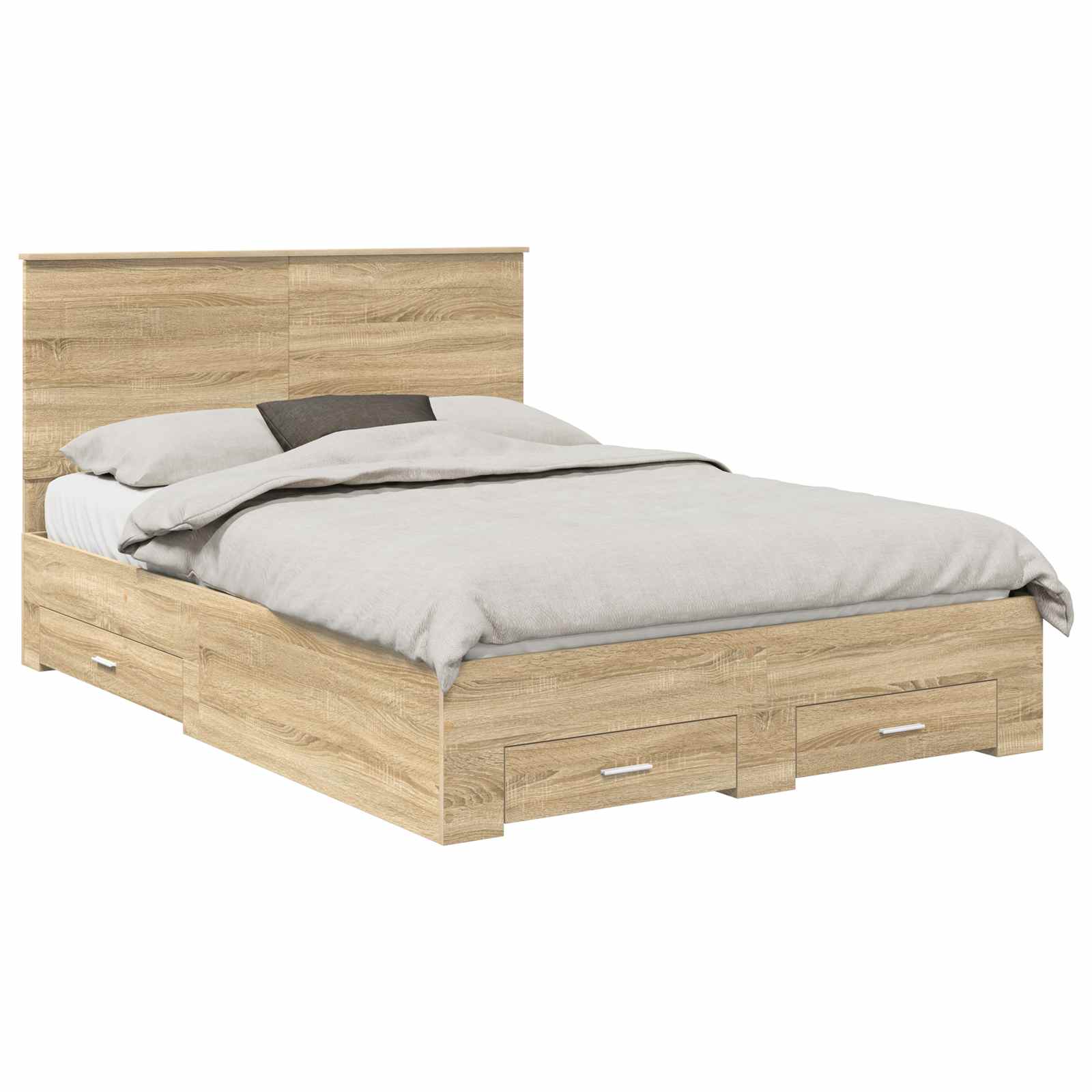 Cadre de lit Chêne Sonoma 140 x 190 cm Bois d'ingénierie - XIOS