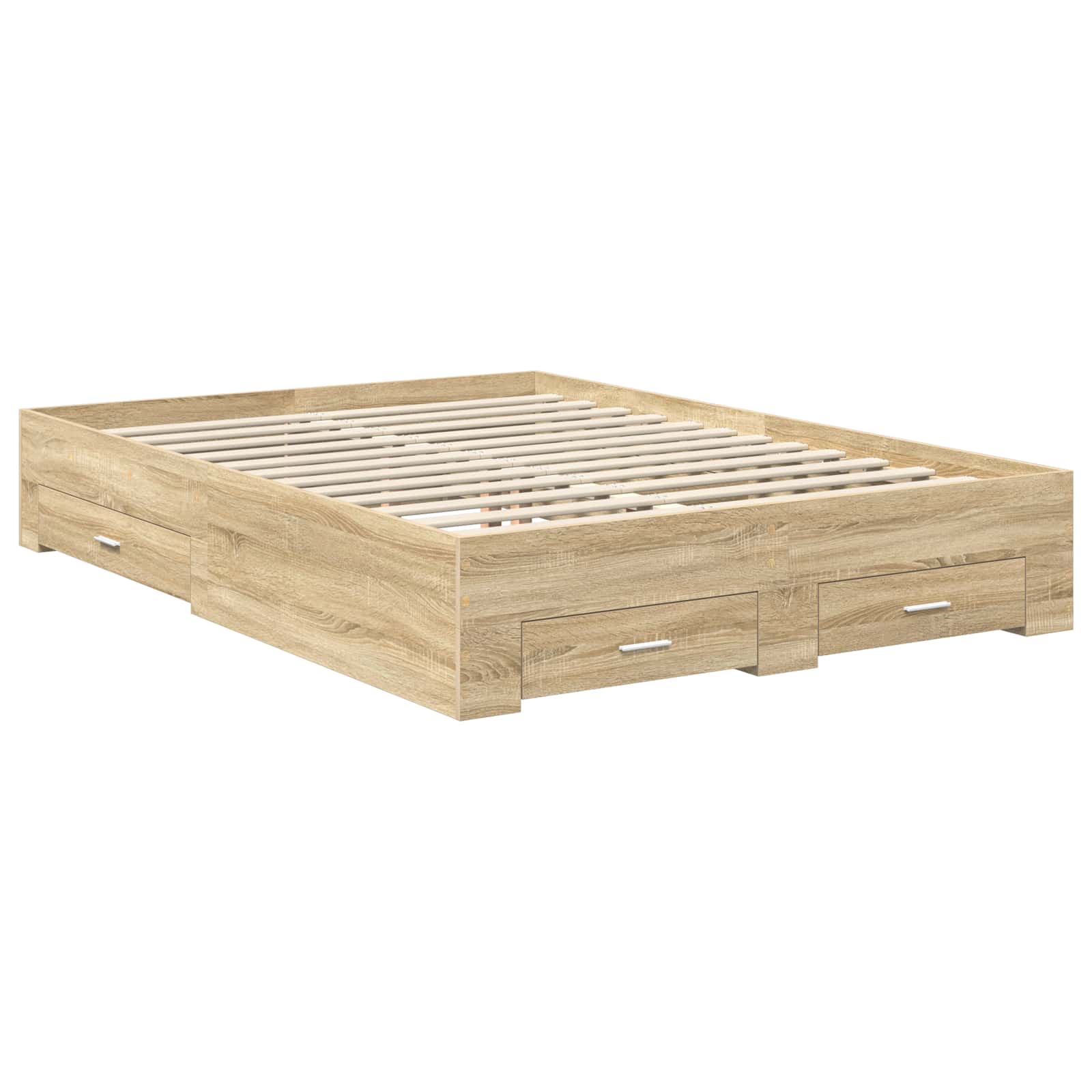 Cadre de lit Chêne Sonoma 140 x 190 cm Bois d'ingénierie - XIOS
