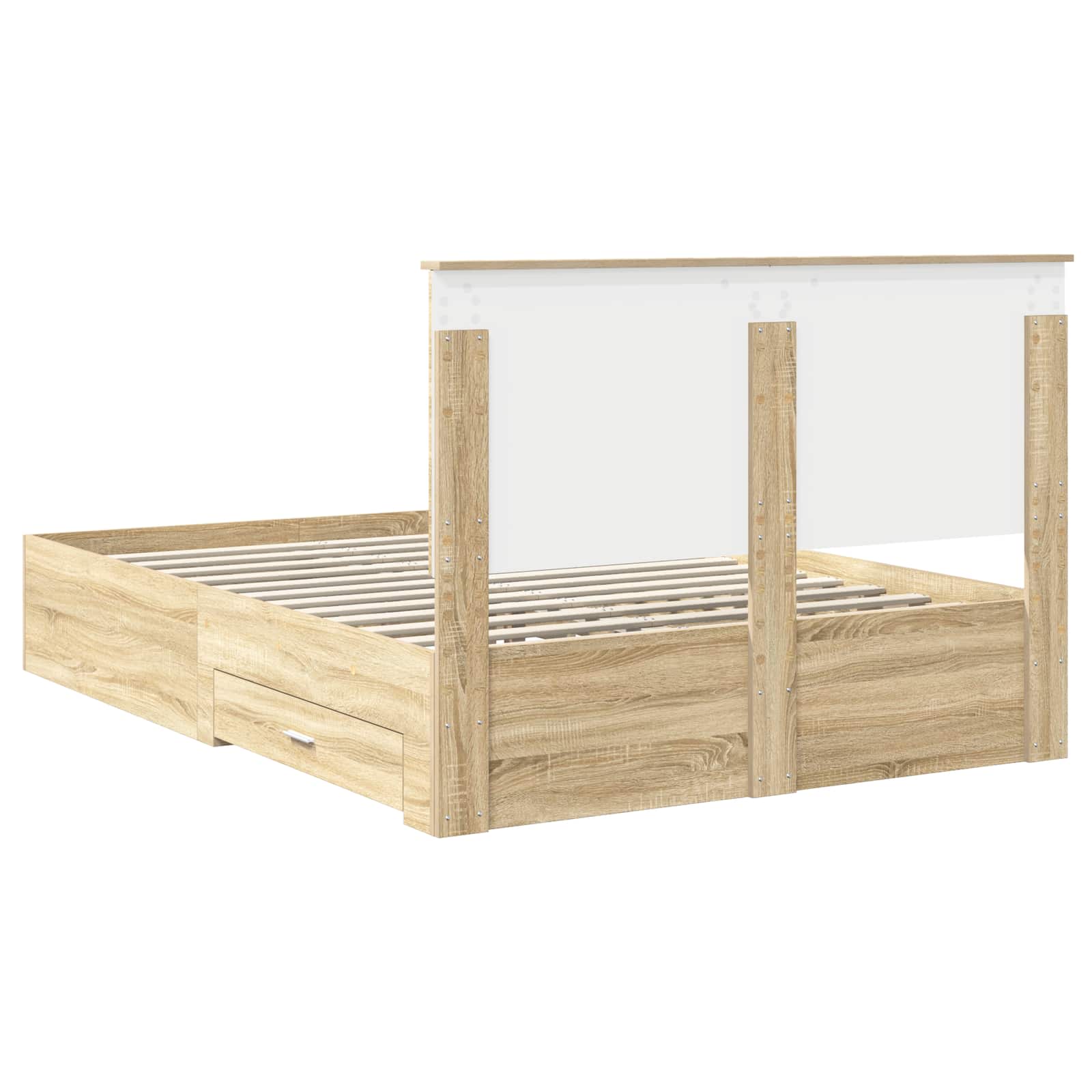 Cadre de lit Chêne Sonoma 140 x 190 cm Bois d'ingénierie - XIOS