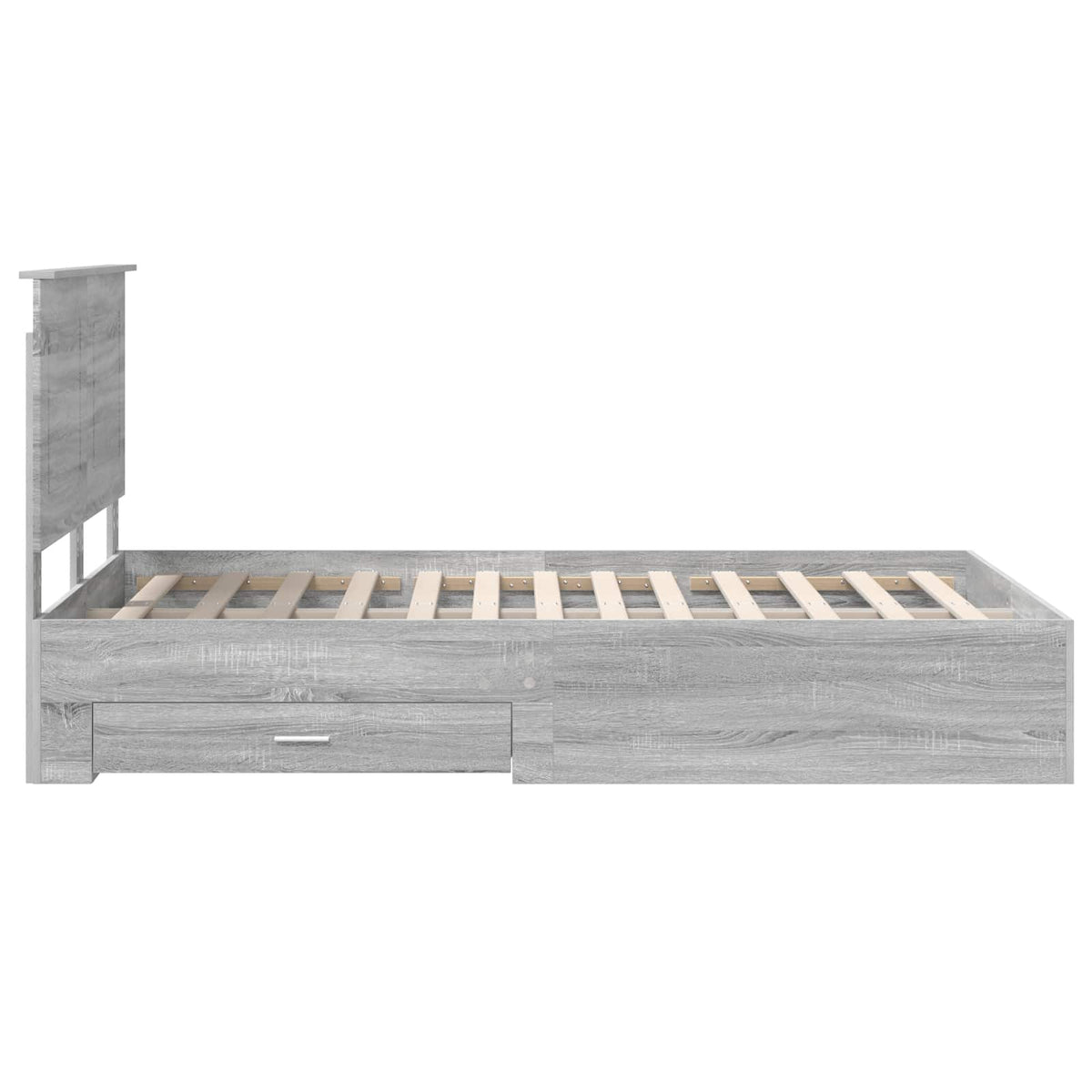 Cadre de lit Sonoma gris 120 x 190 cm Bois d'ingénierie