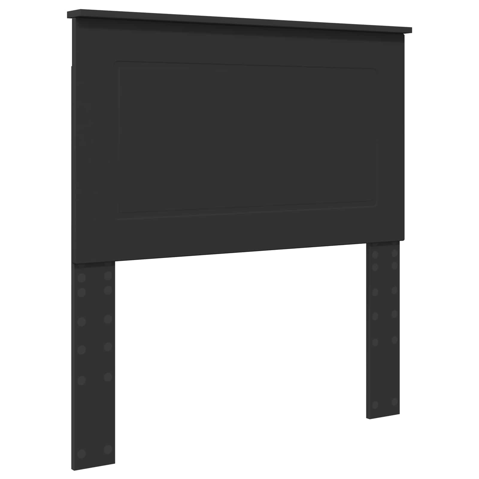 Cadre de lit Noir et argent 100 x 200 cm Bois d'ingénierie - XIOS