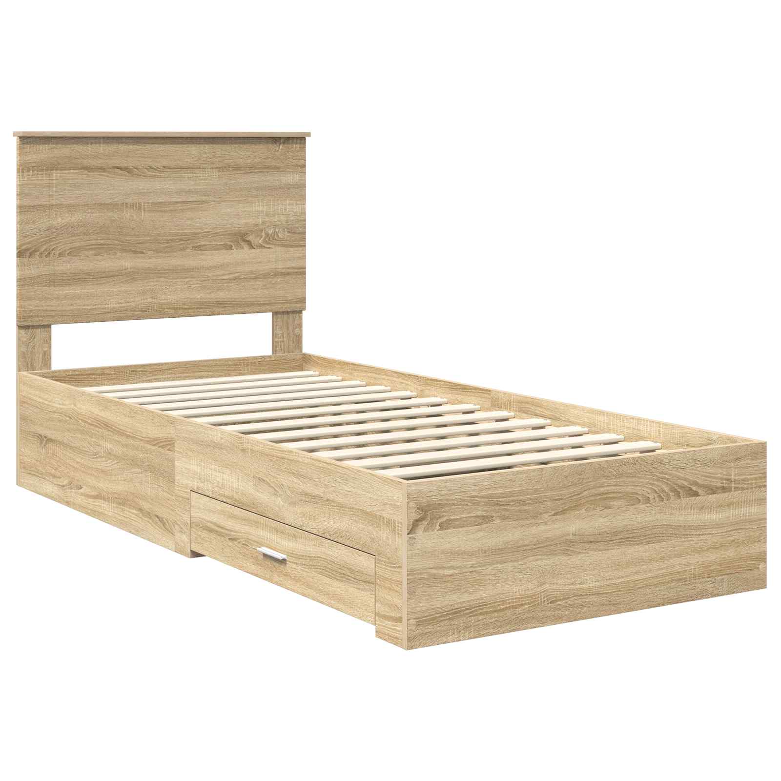 Cadre de lit Chêne Sonoma 100 x 200 cm Bois d'ingénierie - XIOS