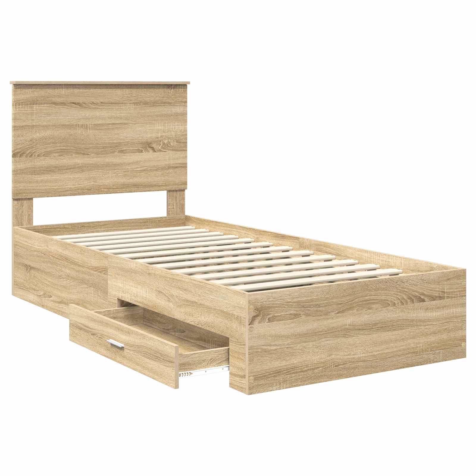 Cadre de lit Chêne Sonoma 100 x 200 cm Bois d'ingénierie - XIOS