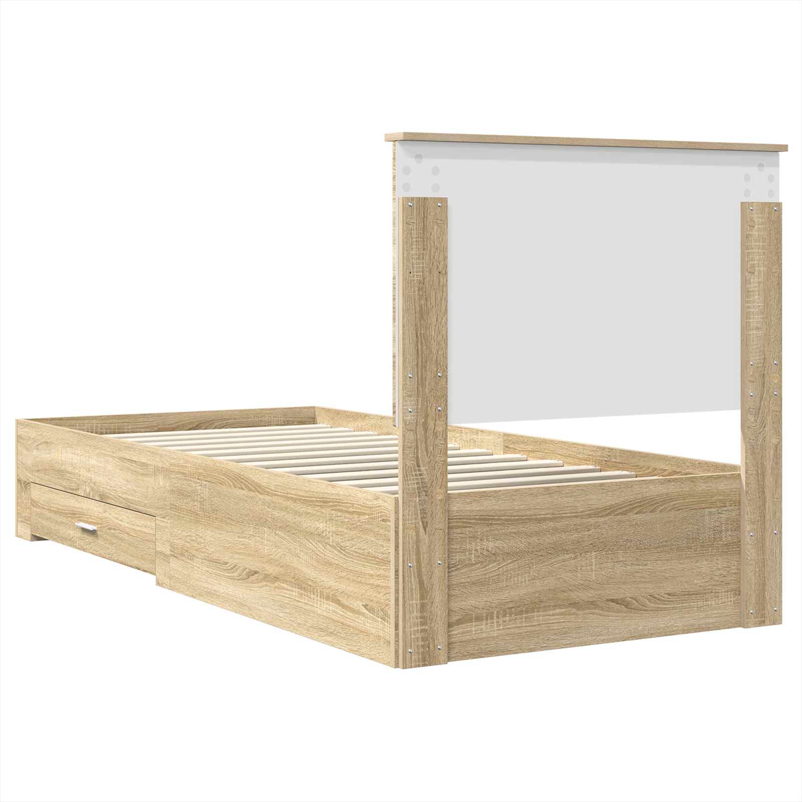 Cadre de lit Chêne Sonoma 100 x 200 cm Bois d'ingénierie - XIOS