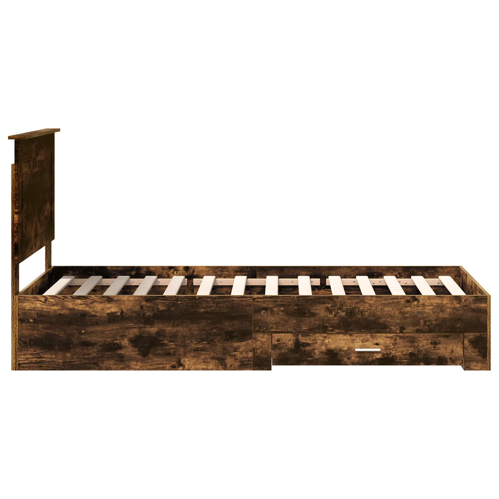 Cadre de lit Chêne fumé 100 x 200 cm Bois d'ingénierie - XIOS