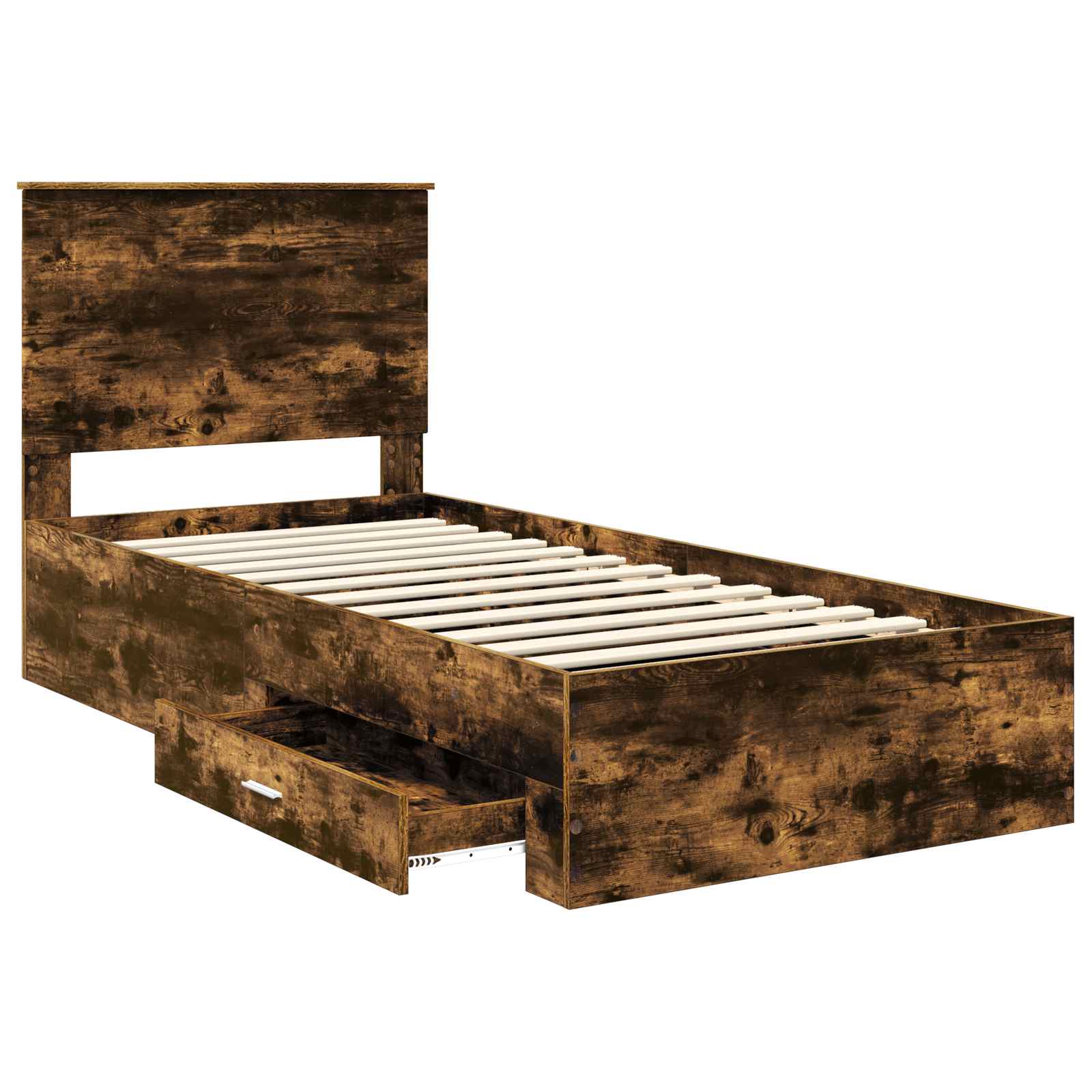 Cadre de lit Chêne fumé 90 x 190 cm Bois d'ingénierie - XIOS