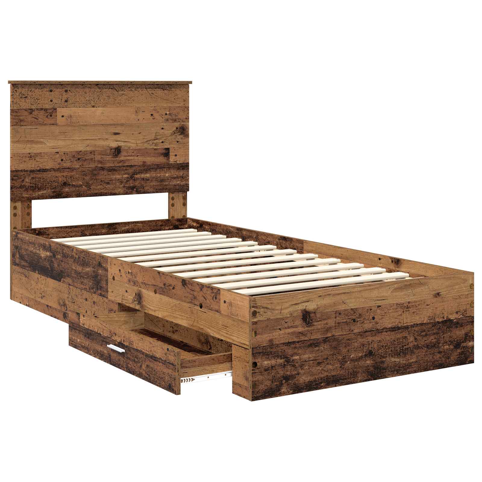 Cadre de lit Bois ancien 90 x 190 cm Bois d'ingénierie - XIOS