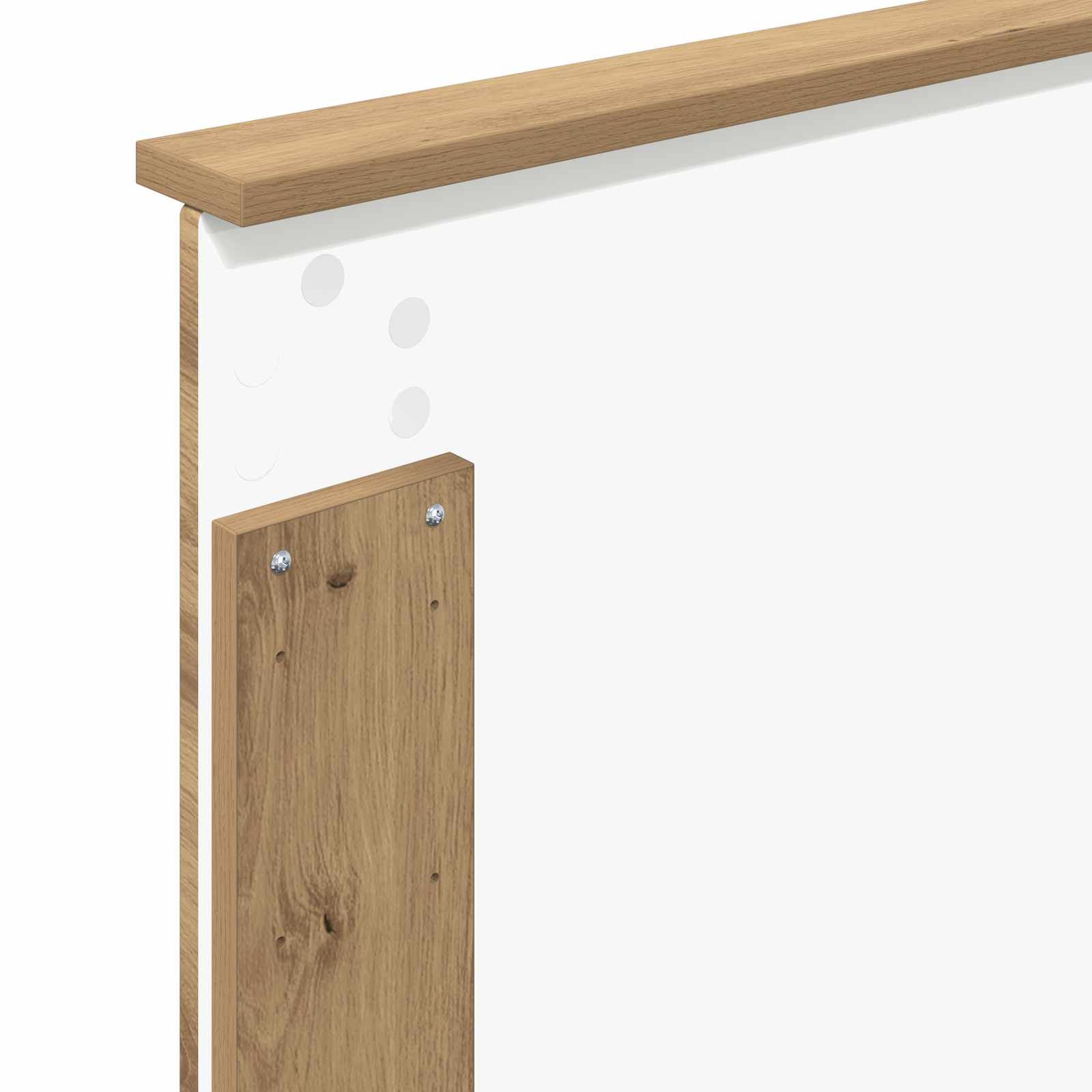 Cadre de lit Chêne artisanal 90 x 190 cm Bois d'ingénierie - XIOS