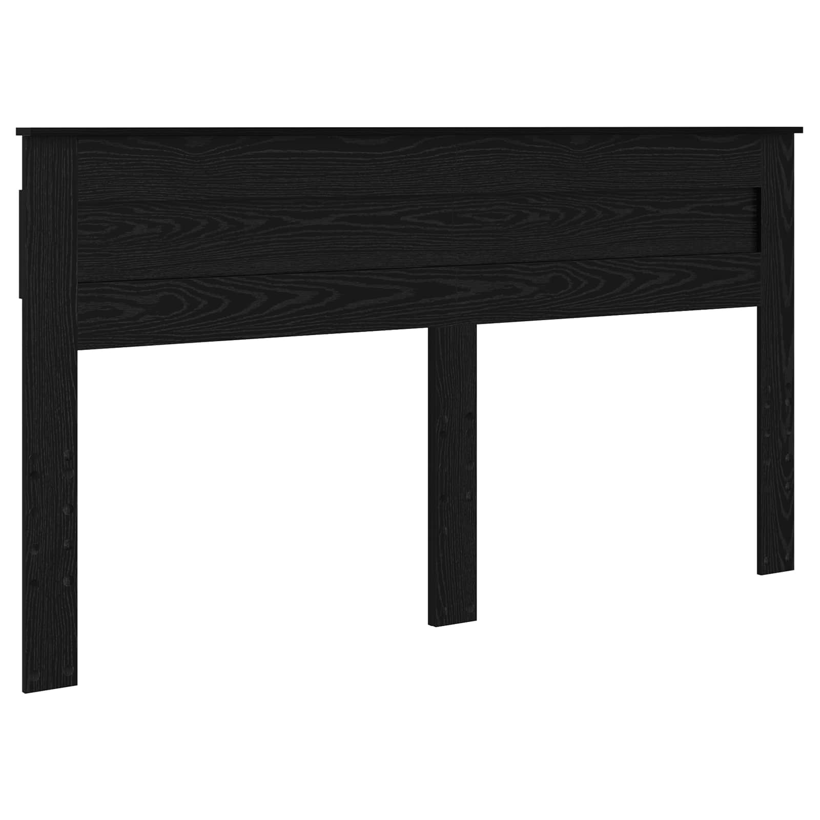 Cadre de lit avec stockage Noir 200 x 200 cm Bois de pin massif - XIOS