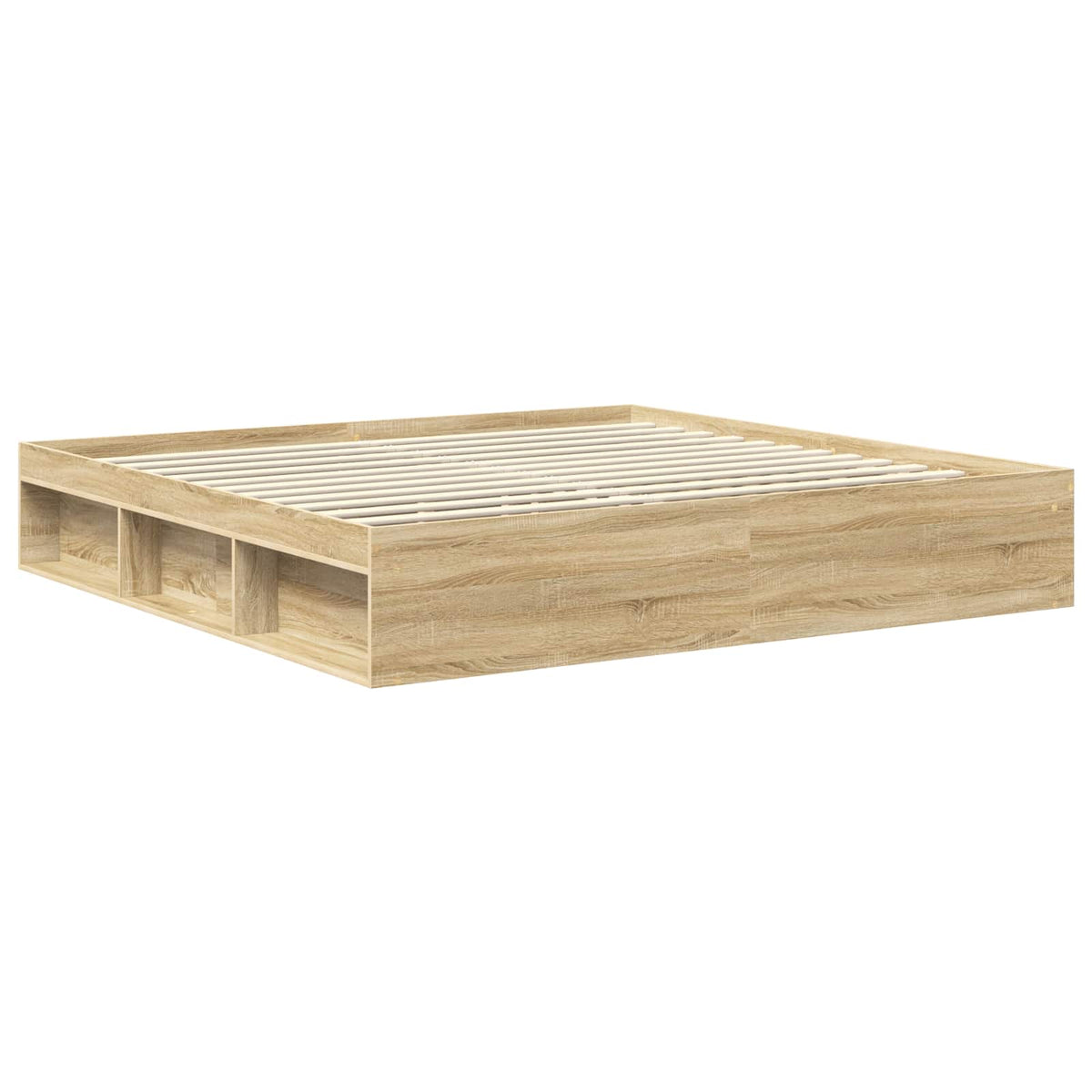 Cadre de lit Sonoma 200 x 200 cm Bois de pin massif