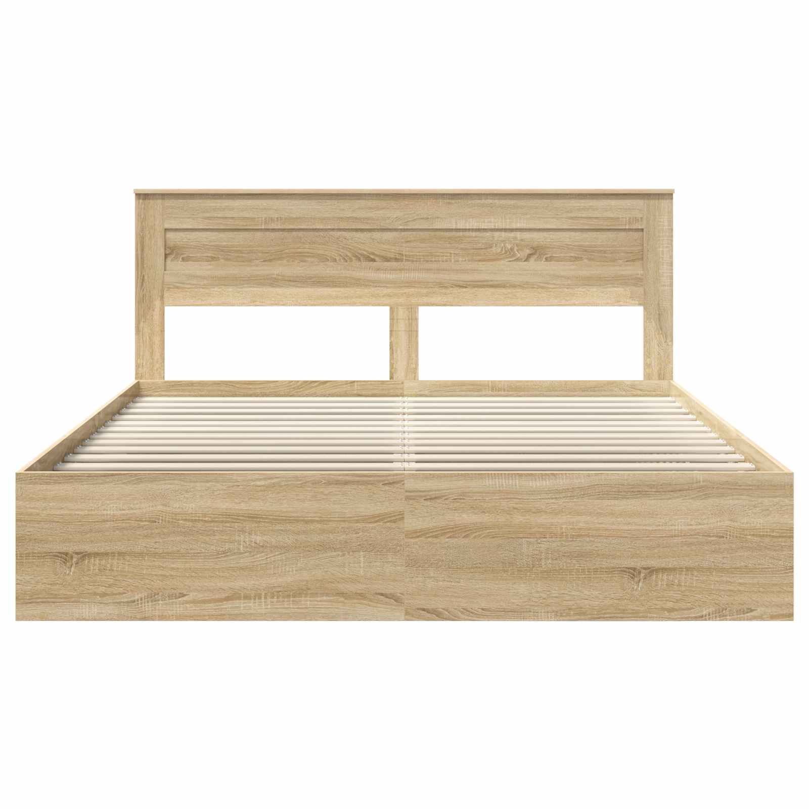 Cadre de lit avec tête de lit Sonoma 200 x 200 cm Pin massif - XIOS