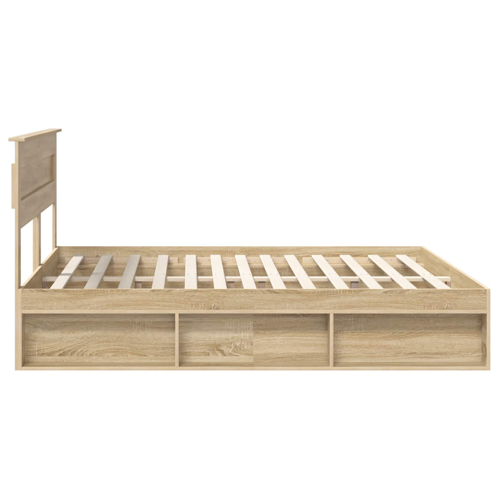 Cadre de lit Sonoma 200 x 200 cm Bois de pin massif