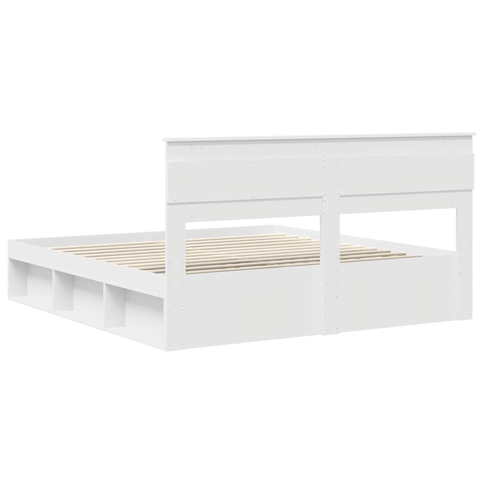 Cadre de lit Blanc 180 x 200 cm Bois de pin massif - XIOS