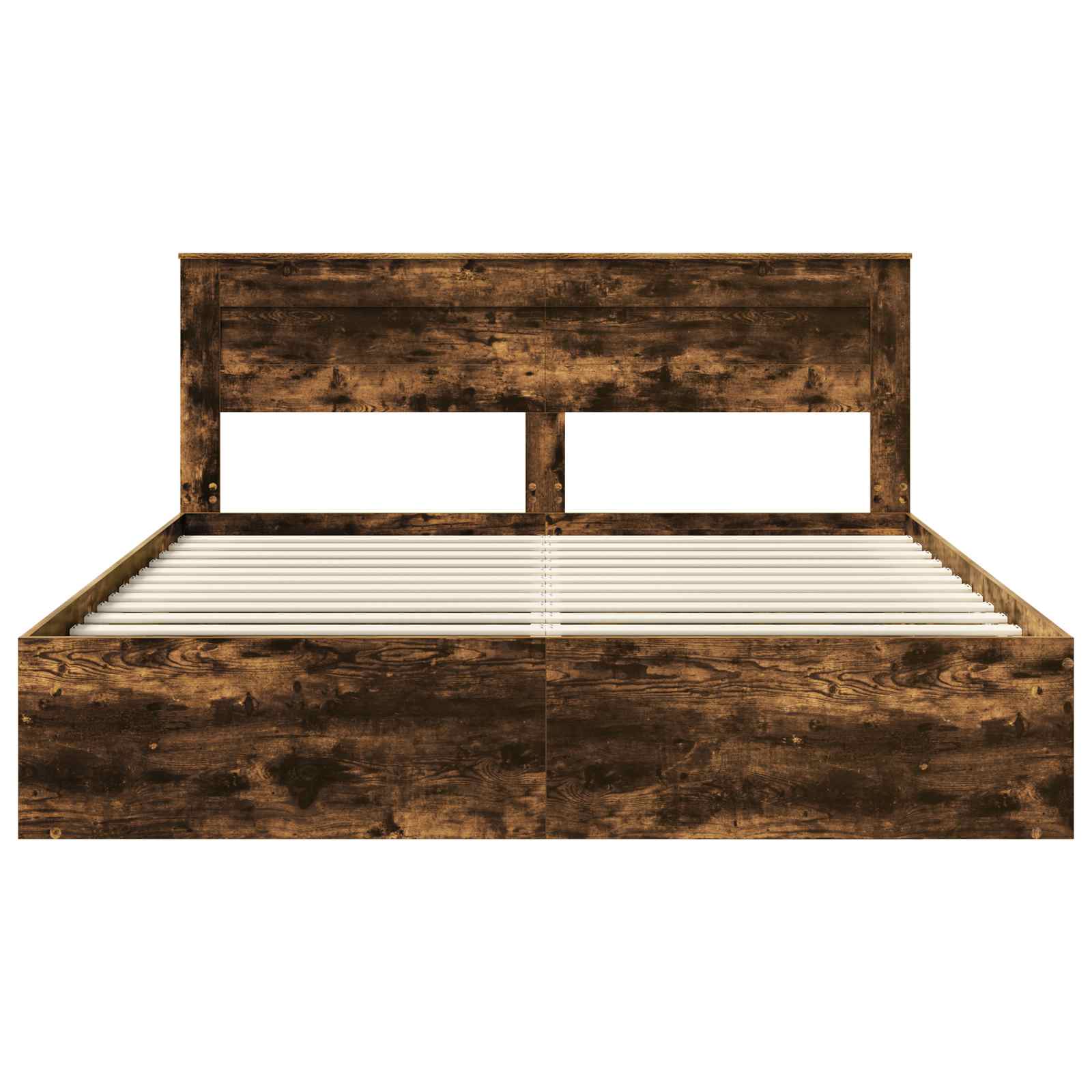 Cadre de lit Chêne fumé 180 x 200 cm Bois de pin massif