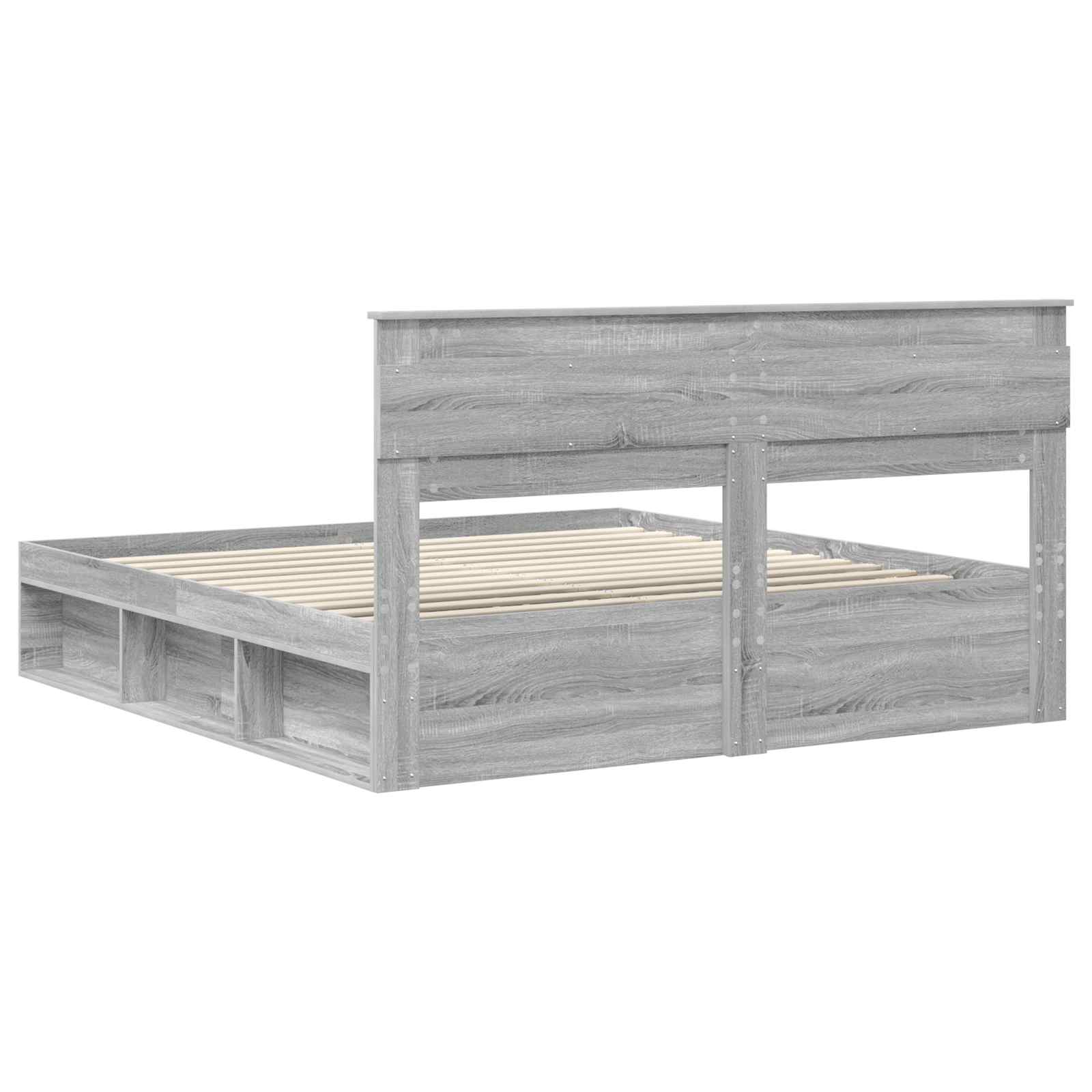 Cadre de lit Gris Sonoma 180 x 200 cm Bois de pin massif