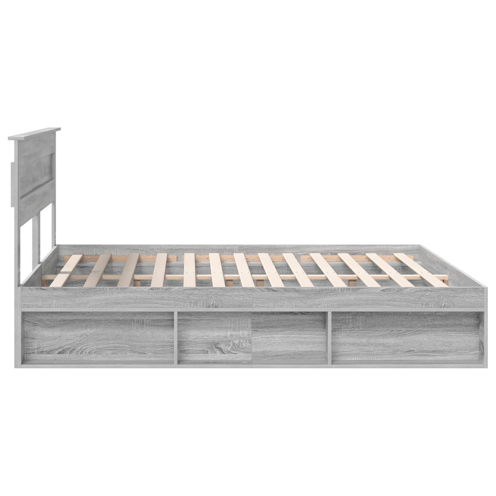 Cadre de lit Gris Sonoma 180 x 200 cm Bois de pin massif