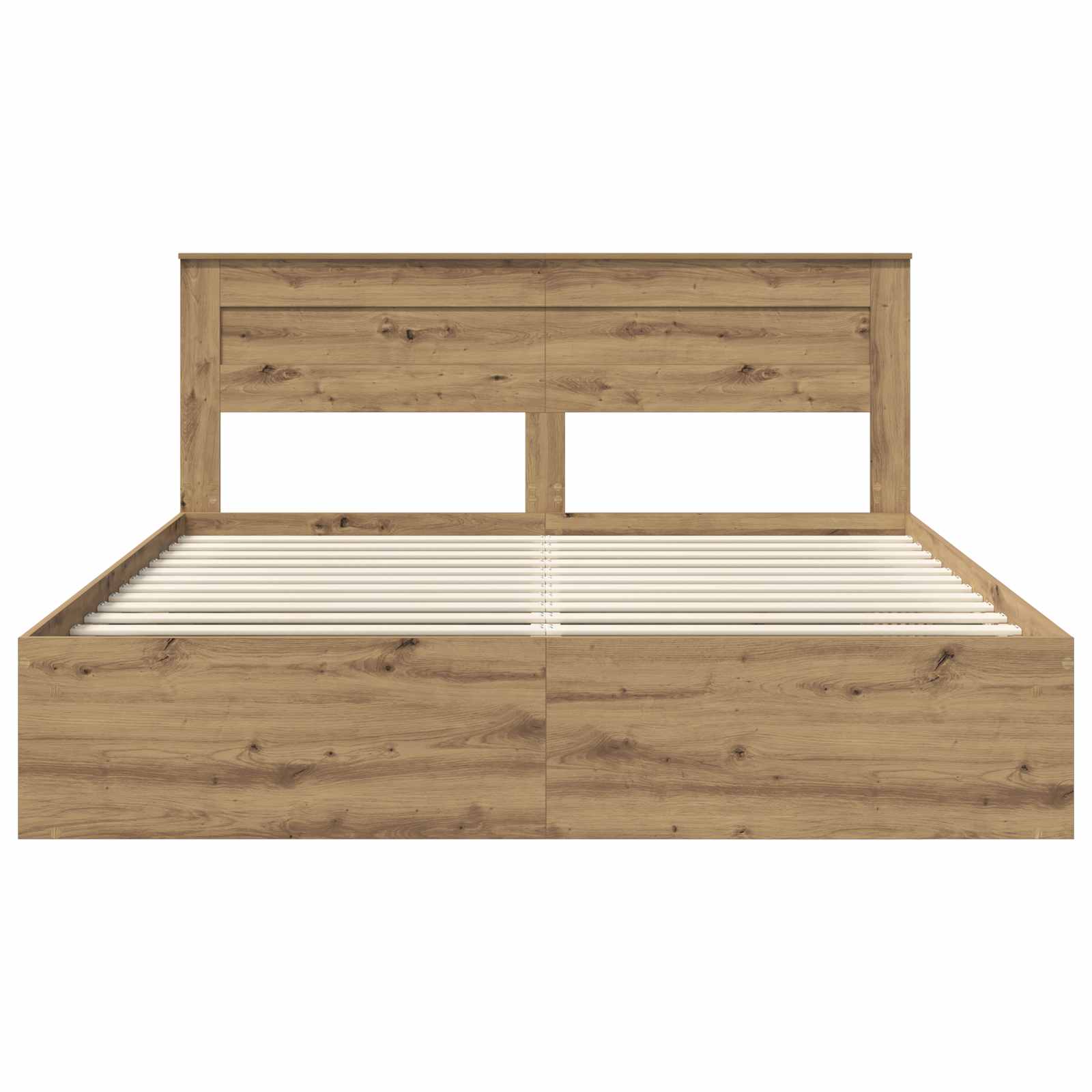 Cadre de lit Chêne artisan 180 x 200 cm Pin massif - XIOS