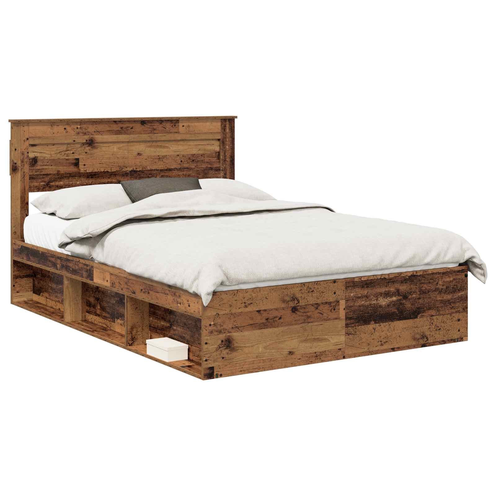 Cadre de lit Bois ancien 150 x 200 cm Bois de pin massif - XIOS