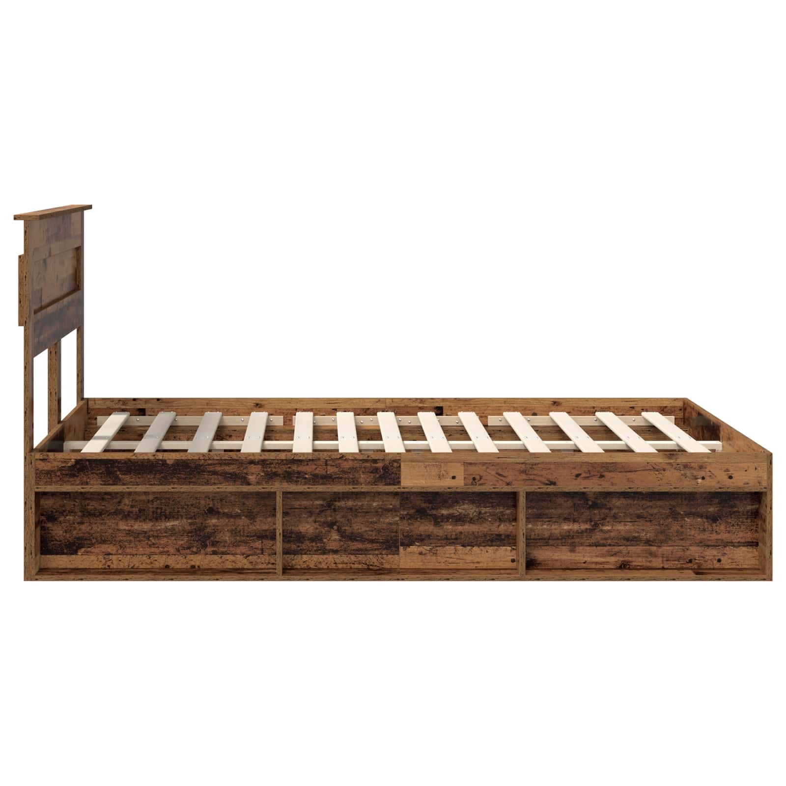 Cadre de lit Bois ancien 150 x 200 cm Bois de pin massif - XIOS