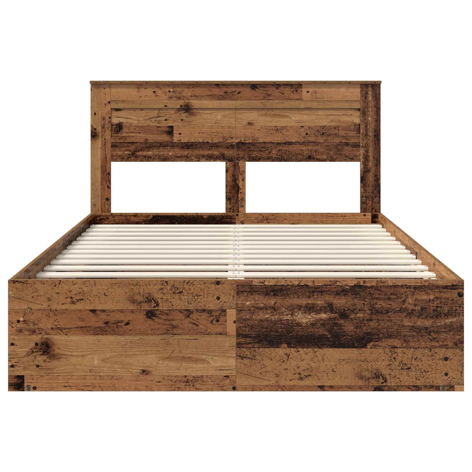 Cadre de lit Bois ancien 140 x 190 cm Bois de pin massif