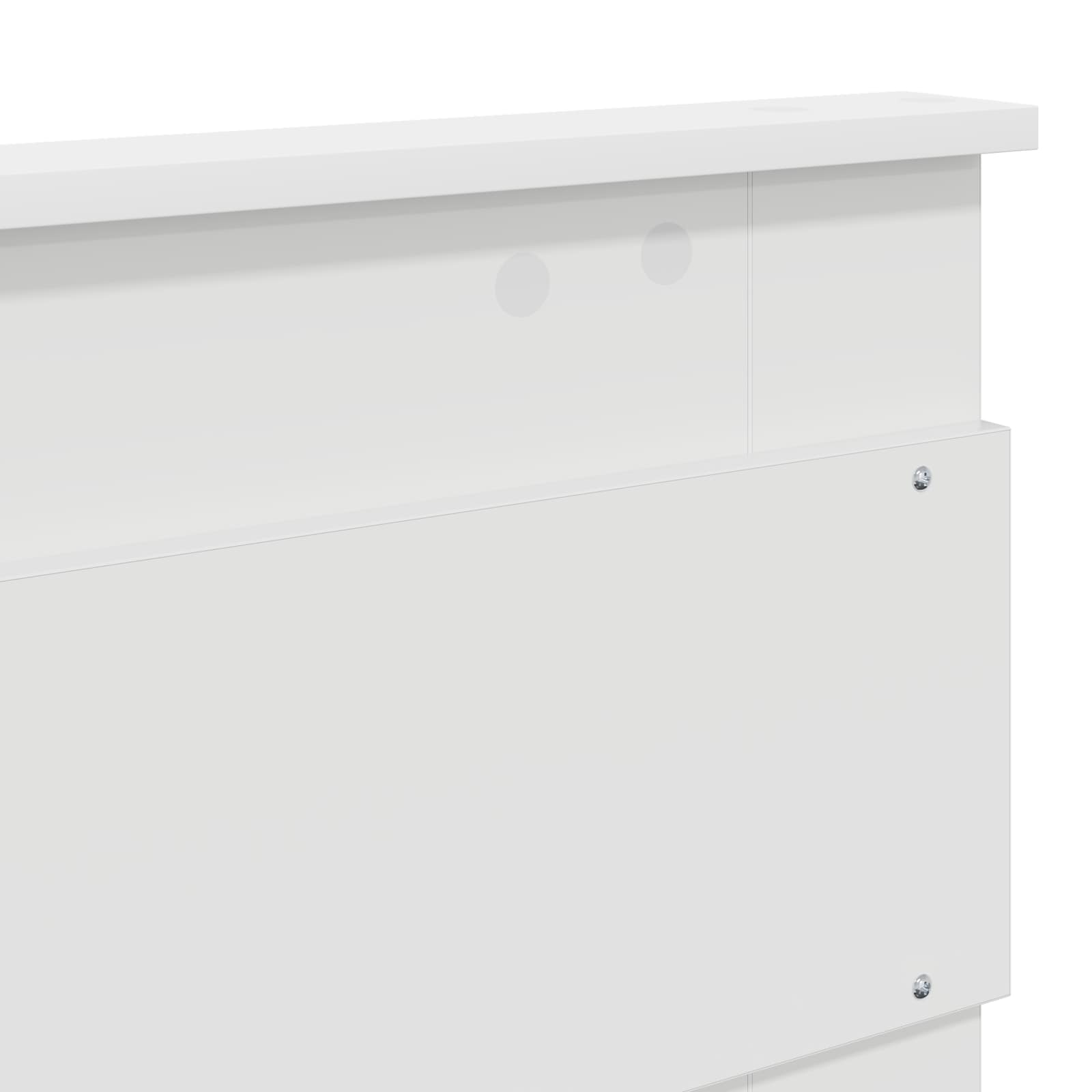 Cadre de lit Blanc 120 x 190 cm Bois de pin massif - XIOS