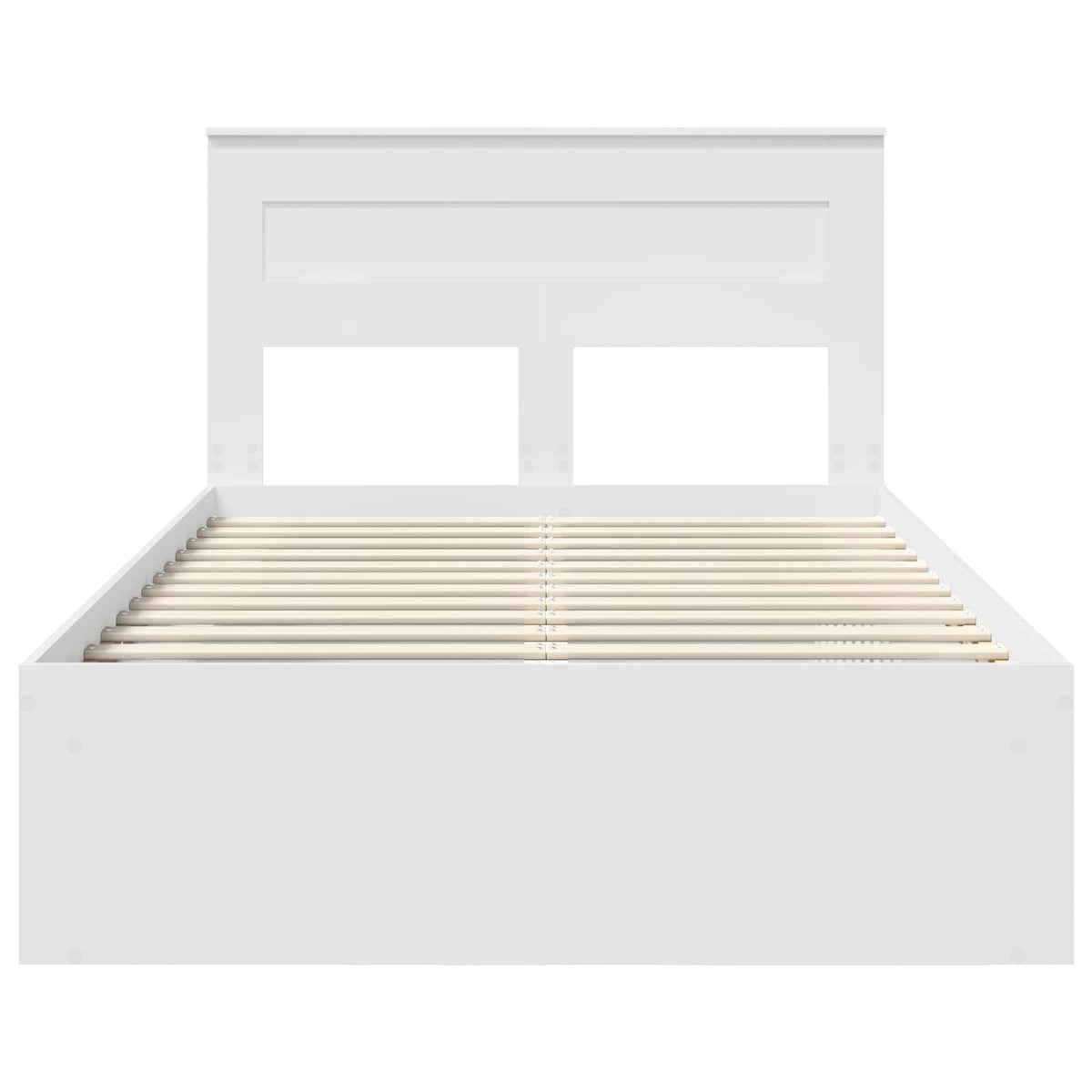 Cadre de lit Blanc 120 x 190 cm Bois de pin massif