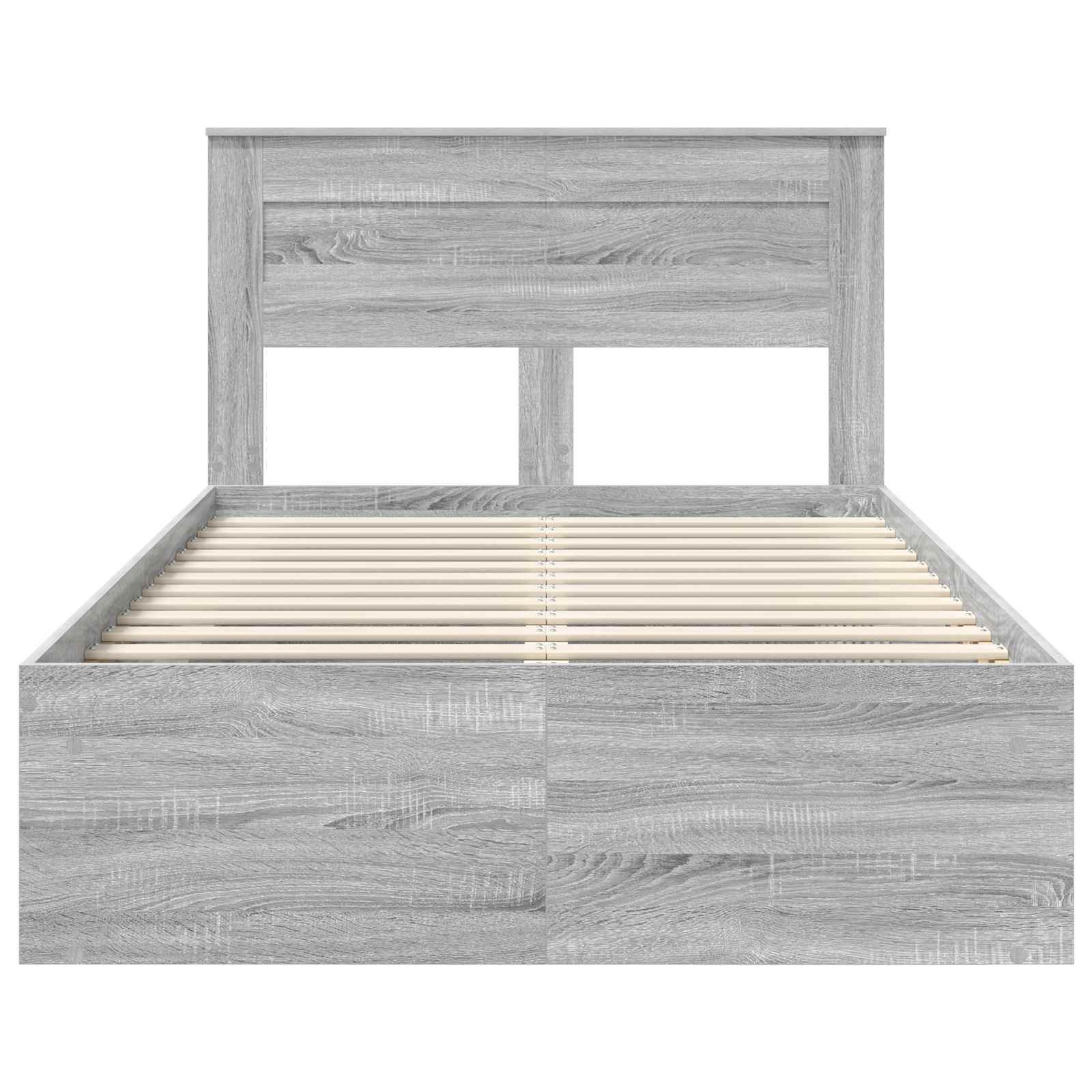 Cadre de lit Gris Sonoma 120 x 190 cm Bois de pin massif