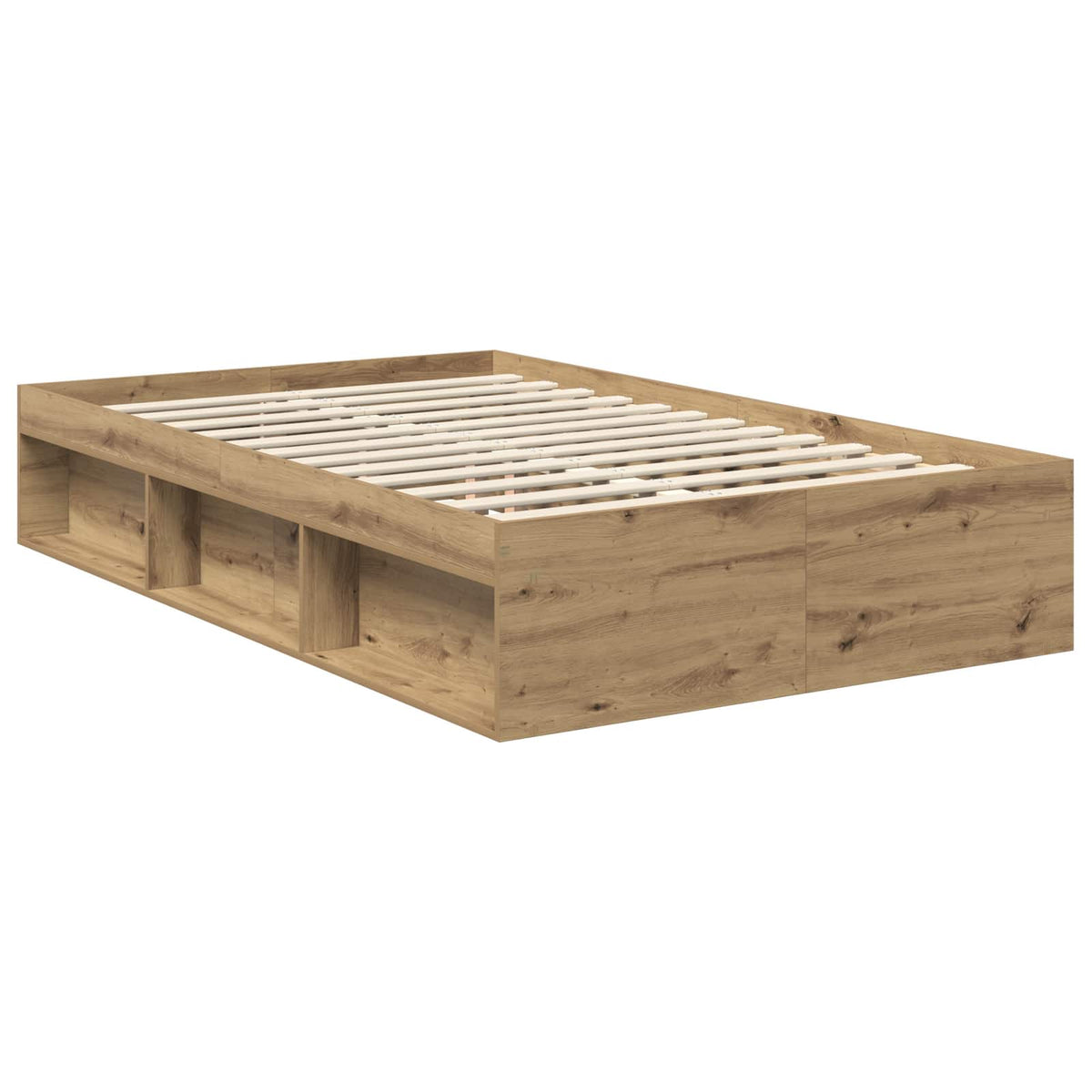 Cadre de lit Chêne artisan 120 x 190 cm Bois d'ingénierie