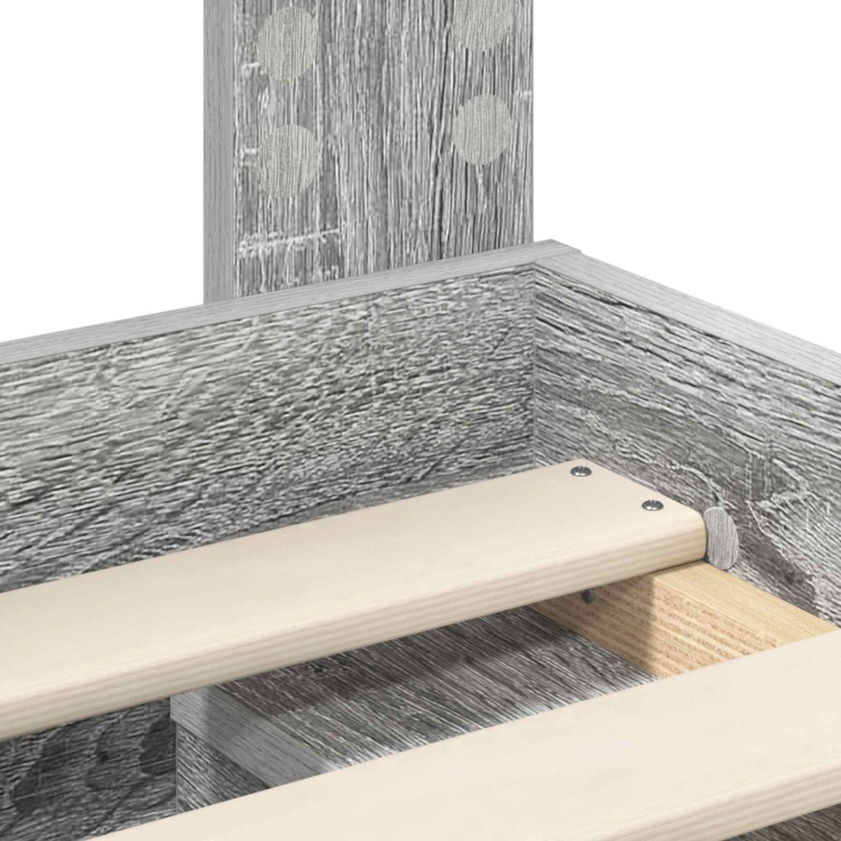 Cadre de lit Sonoma gris 120 x 200 cm Bois d'ingénierie