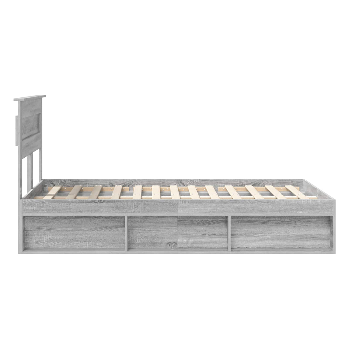 Cadre de lit Sonoma gris 120 x 200 cm Bois d'ingénierie