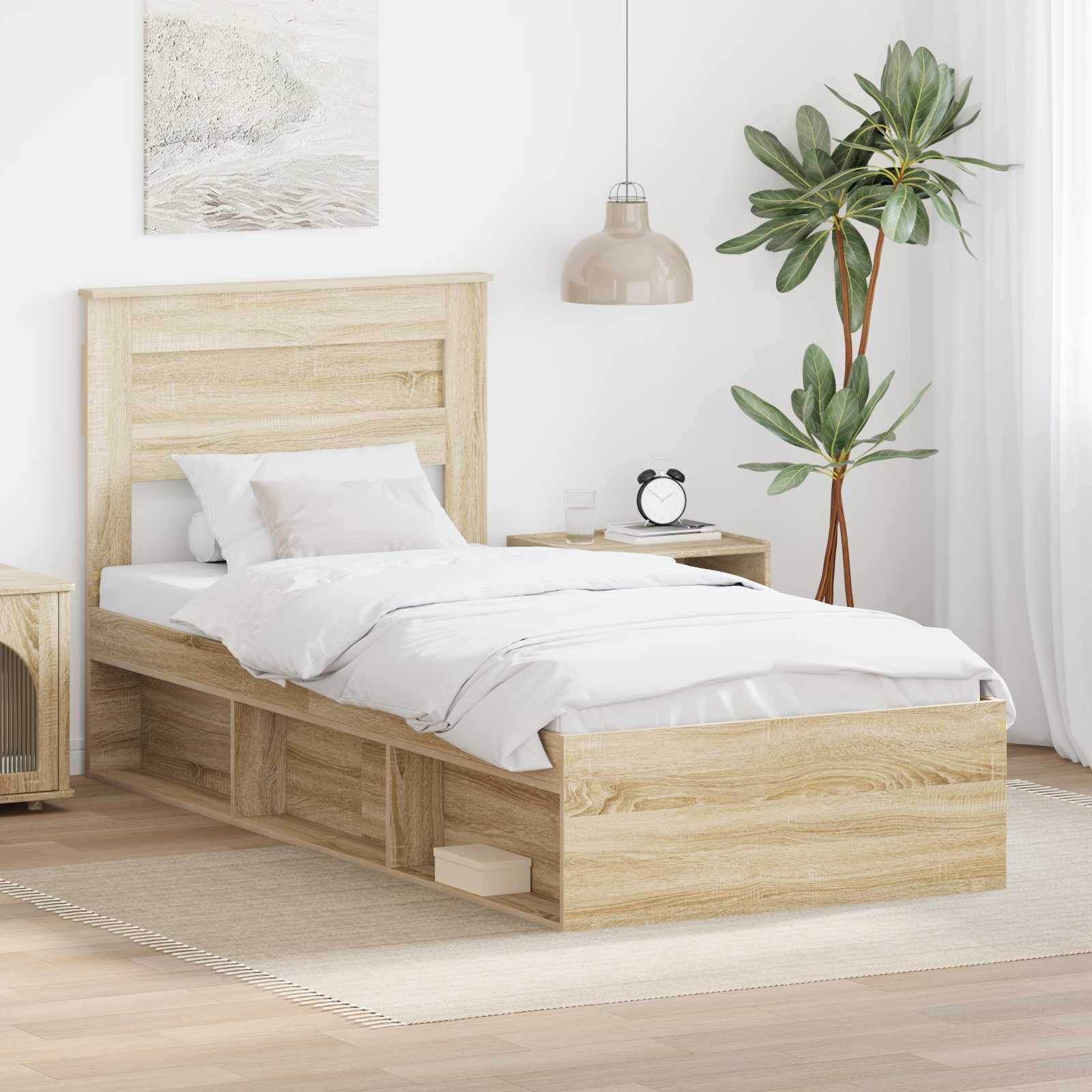 Cadre de lit Sonoma 100 x 200 cm Bois de pin massif