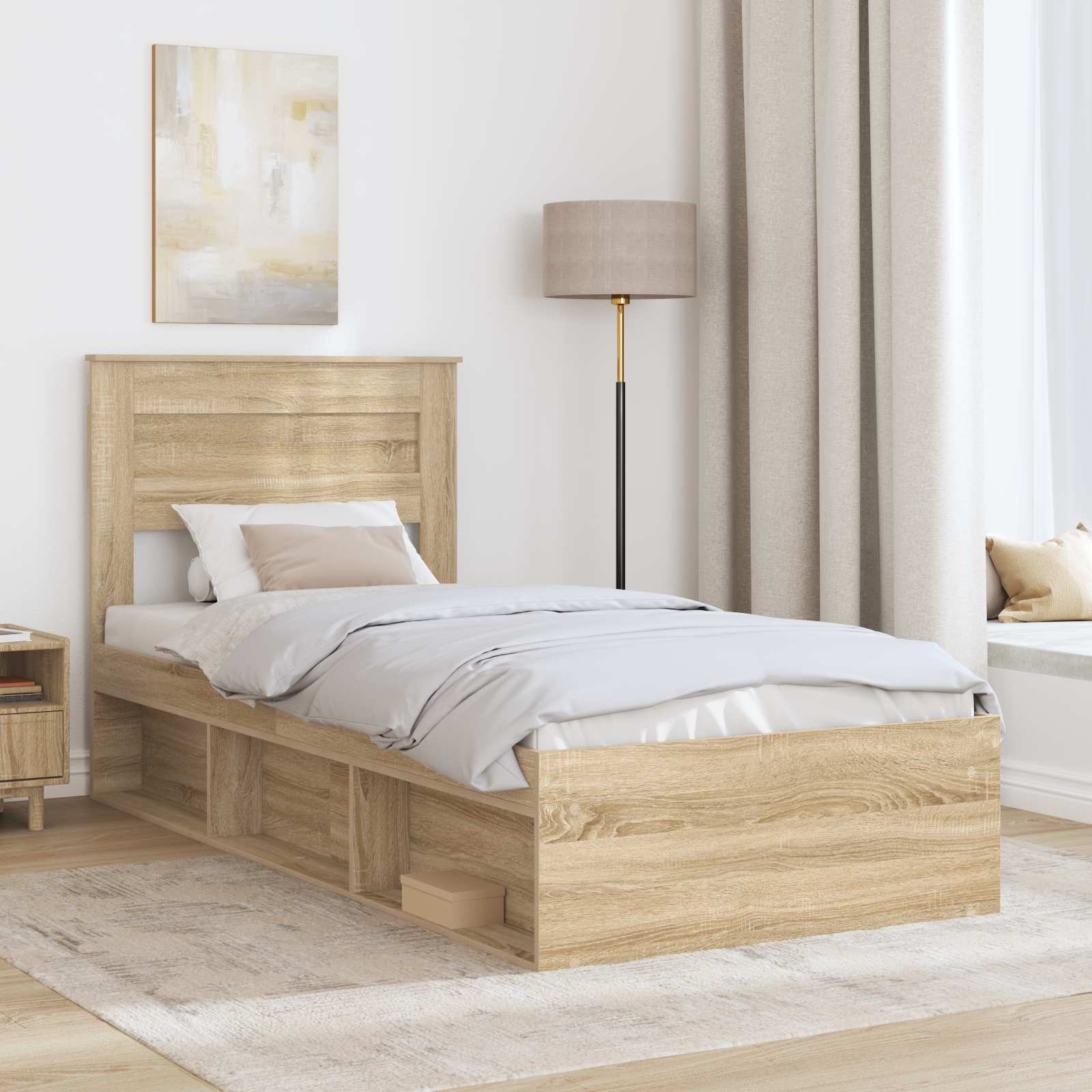 Cadre de lit Sonoma 100 x 200 cm Bois de pin massif