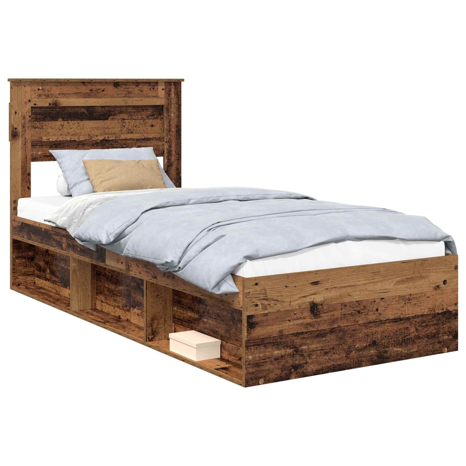 Cadre de lit Bois ancien 90 x 200 cm Bois de pin massif - XIOS