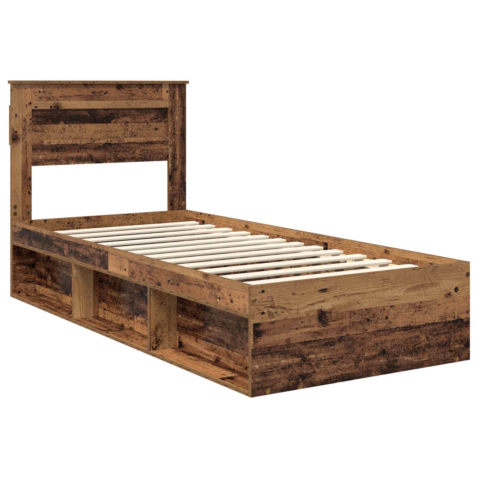 Cadre de lit Bois ancien 90 x 200 cm Bois de pin massif - XIOS