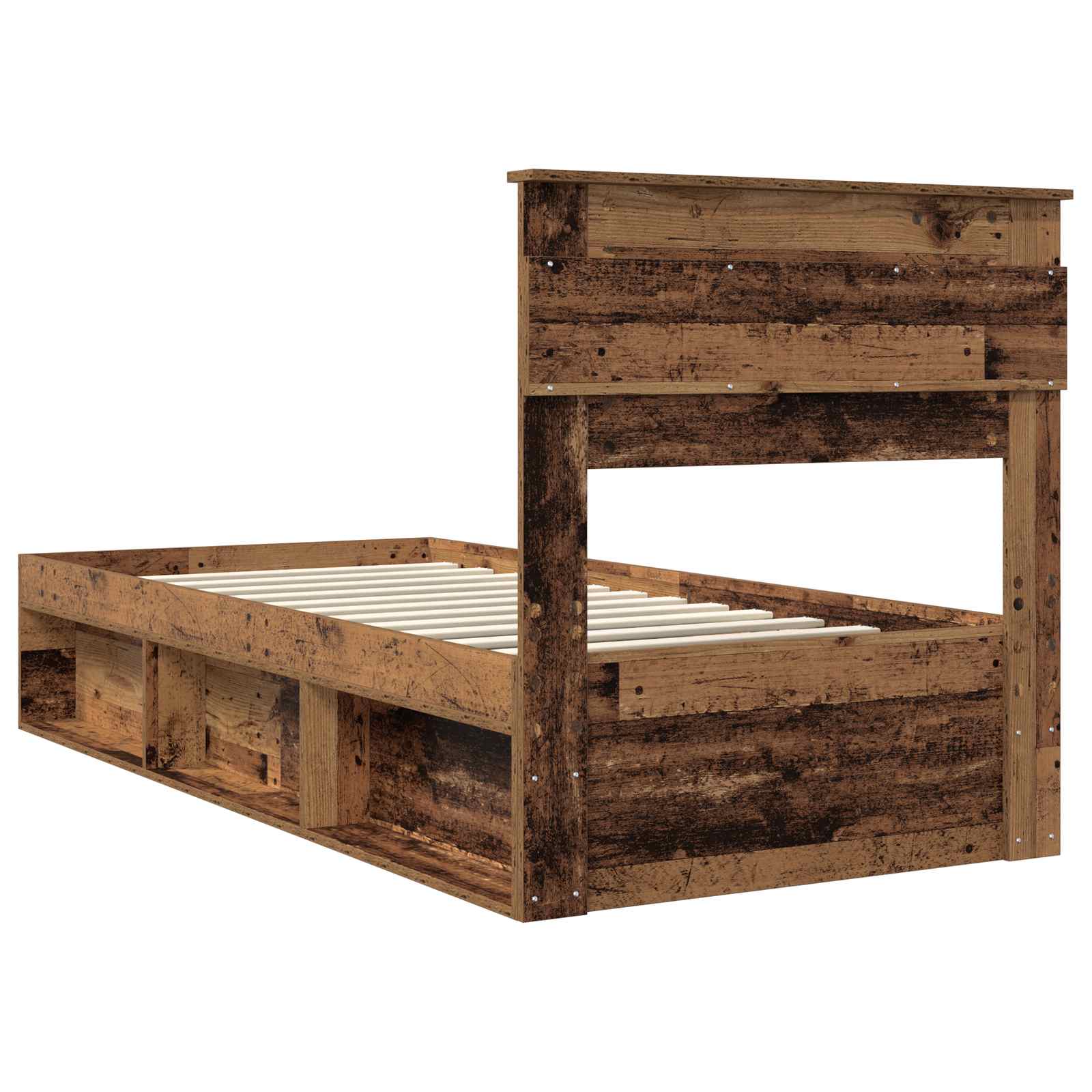 Cadre de lit Bois ancien 90 x 200 cm Bois de pin massif - XIOS