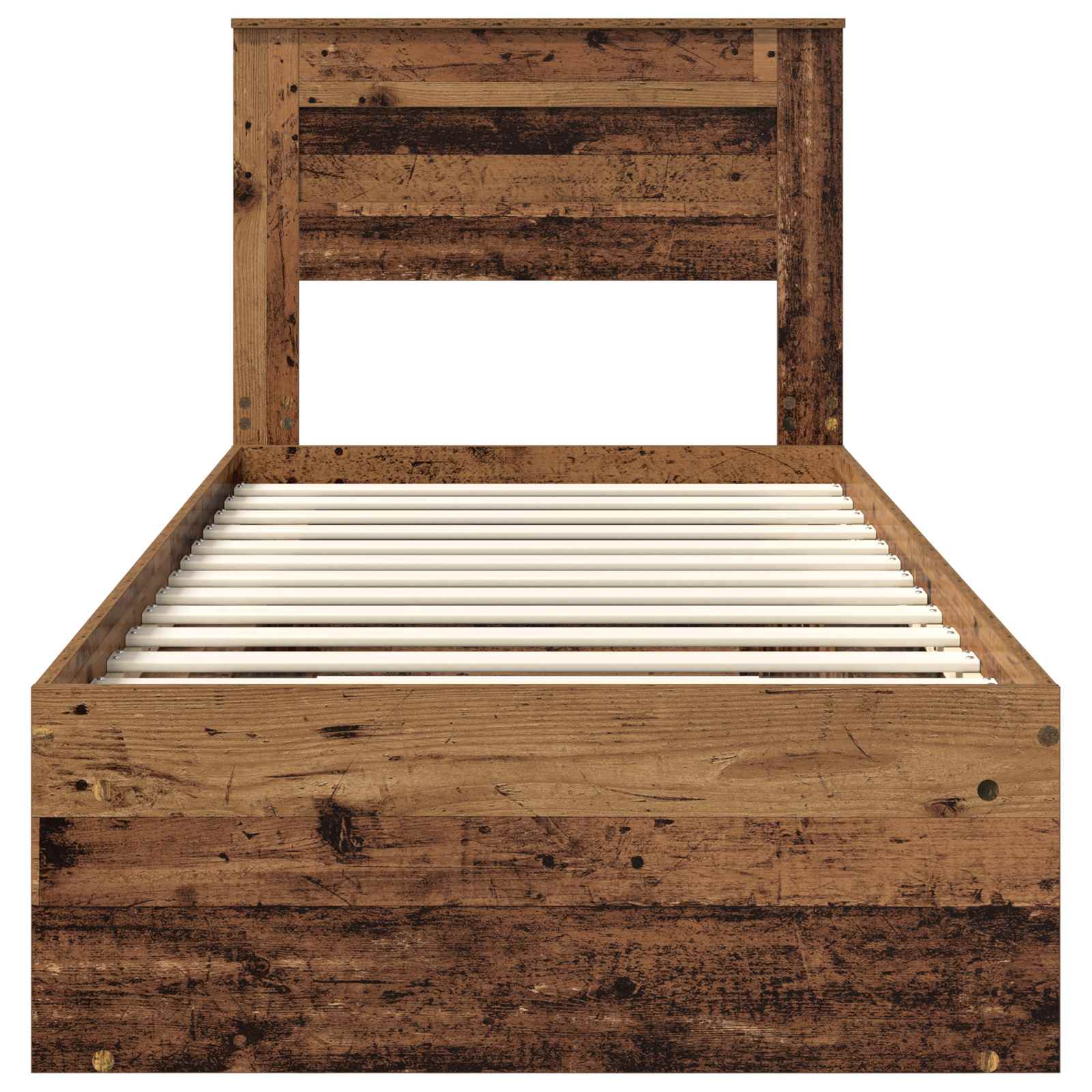 Cadre de lit Bois ancien 90 x 200 cm Bois de pin massif - XIOS