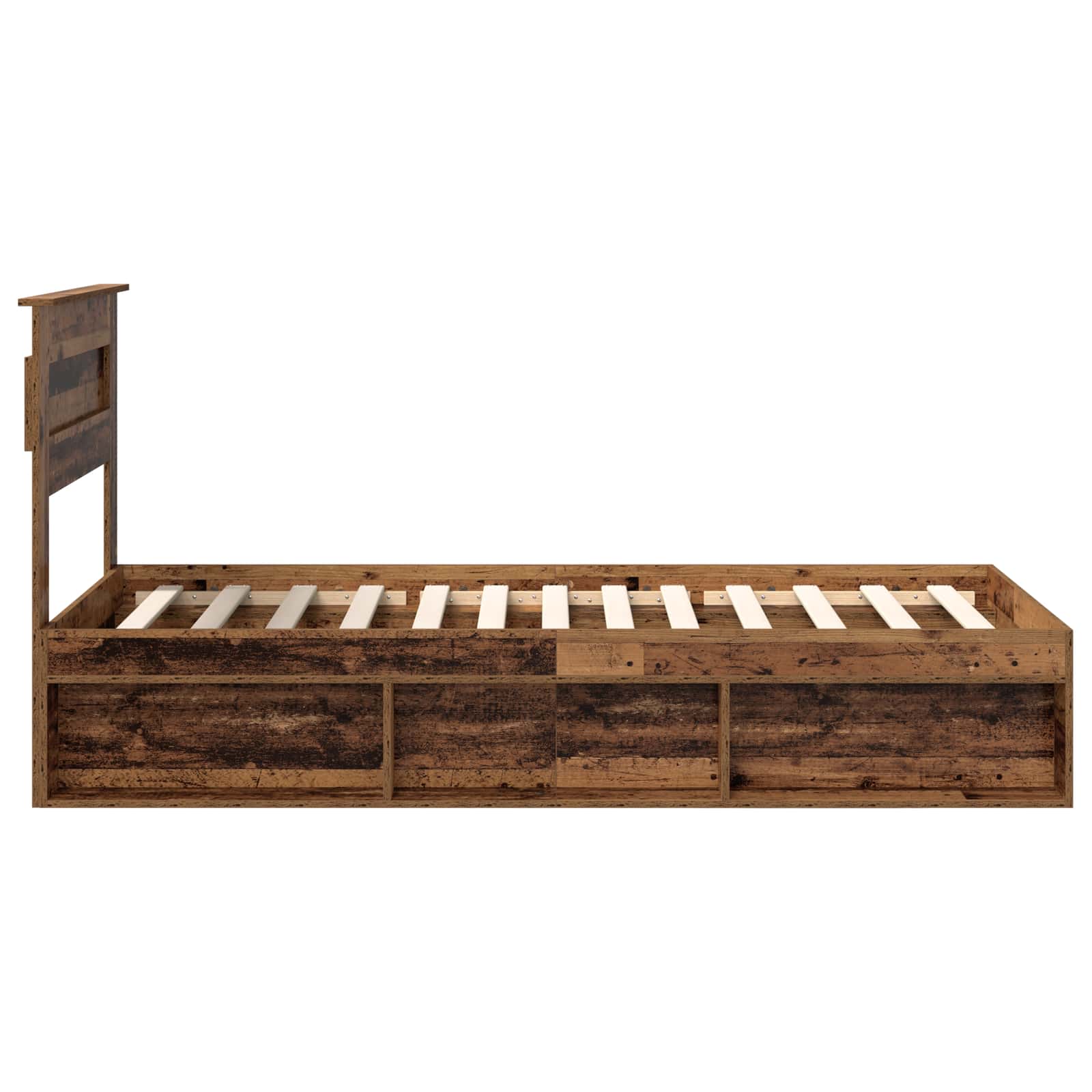 Cadre de lit Bois ancien 90 x 200 cm Bois de pin massif - XIOS