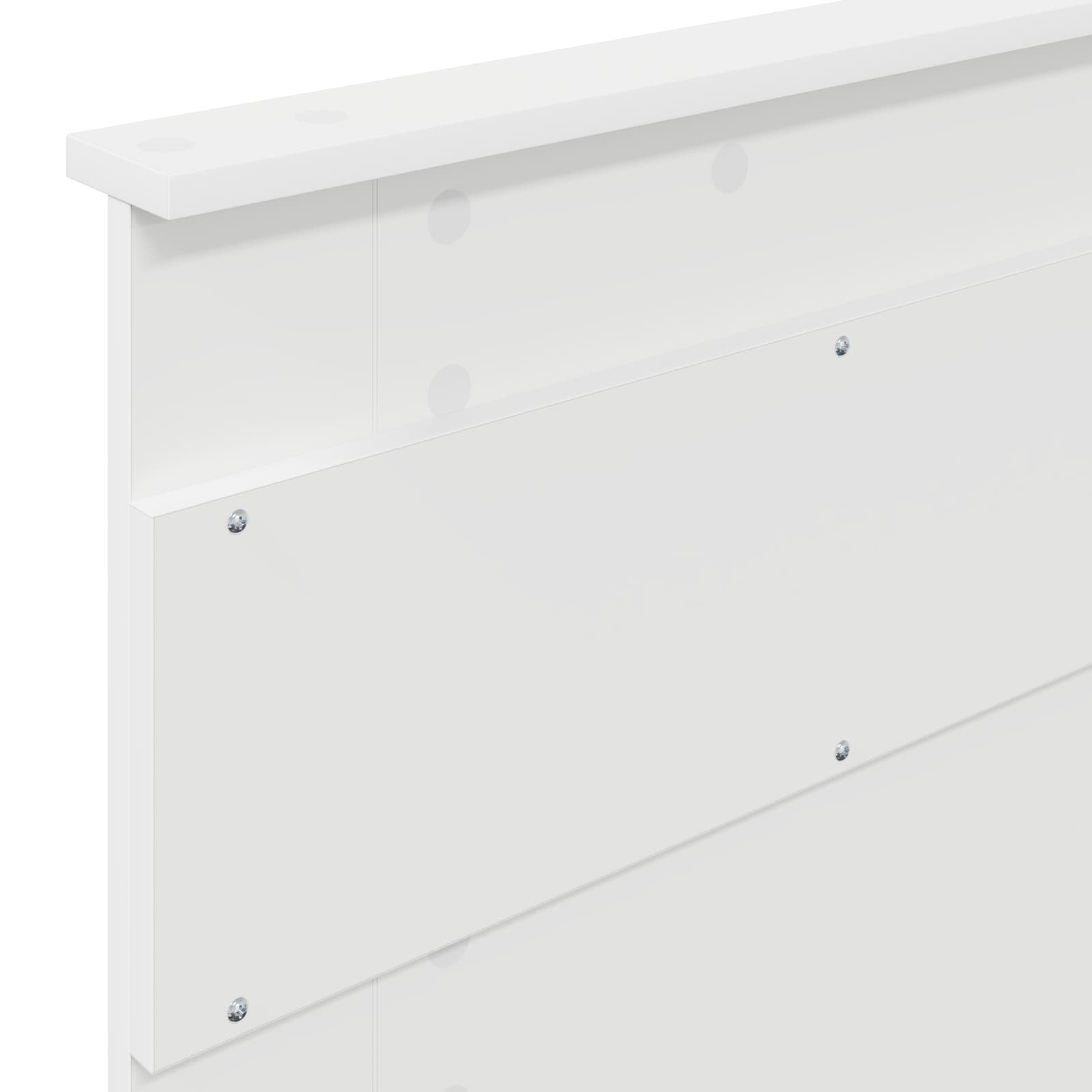 Cadre de lit Uni Blanc 75 x 190 cm Bois de pin massif