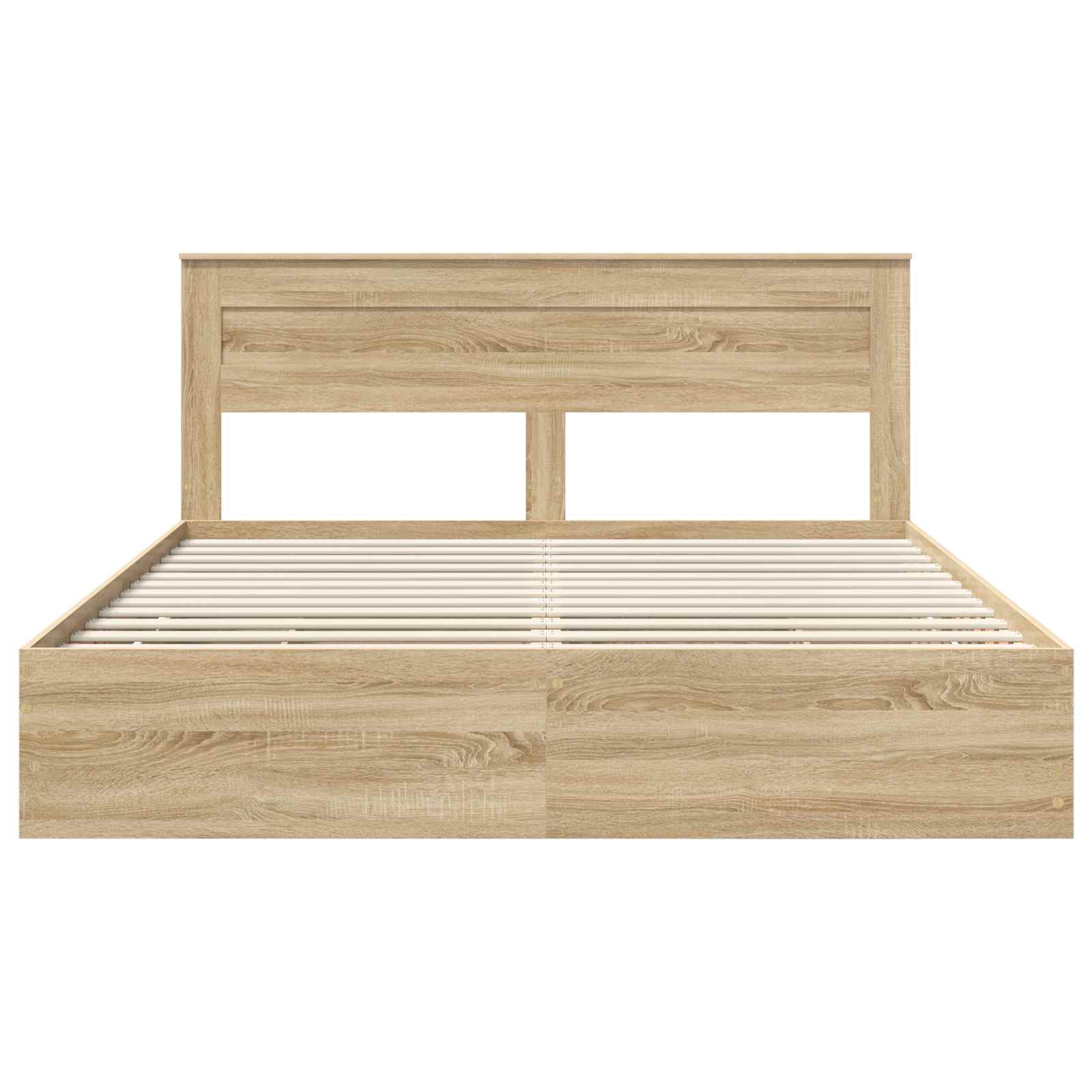 Cadre de lit Chêne Sonoma 200 x 200 cm Bois Ingénierie - XIOS
