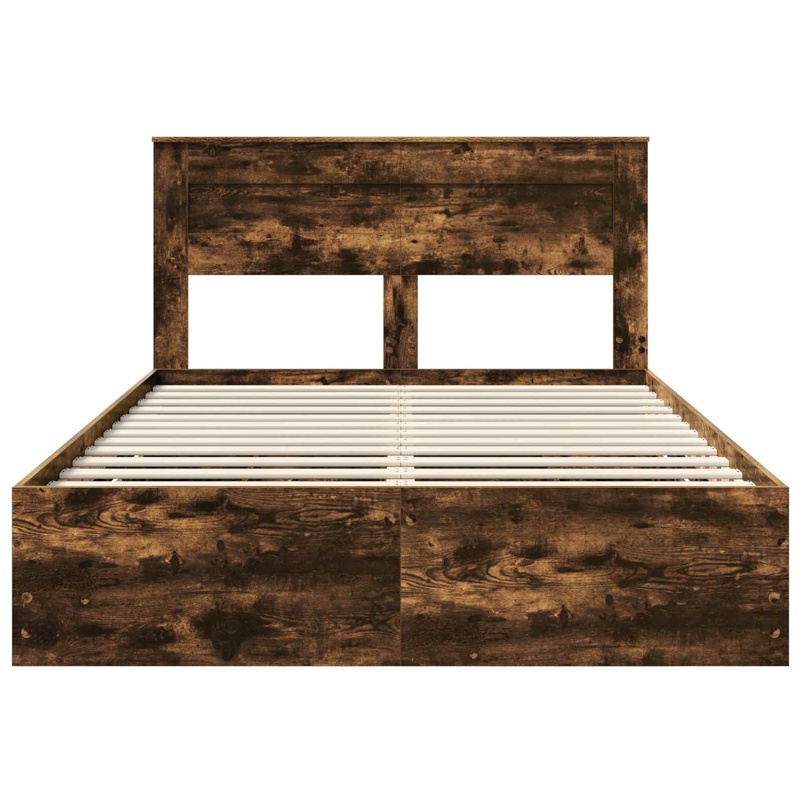 Cadre de lit Chêne fumé 160 x 200 cm Bois Ingénierie - XIOS