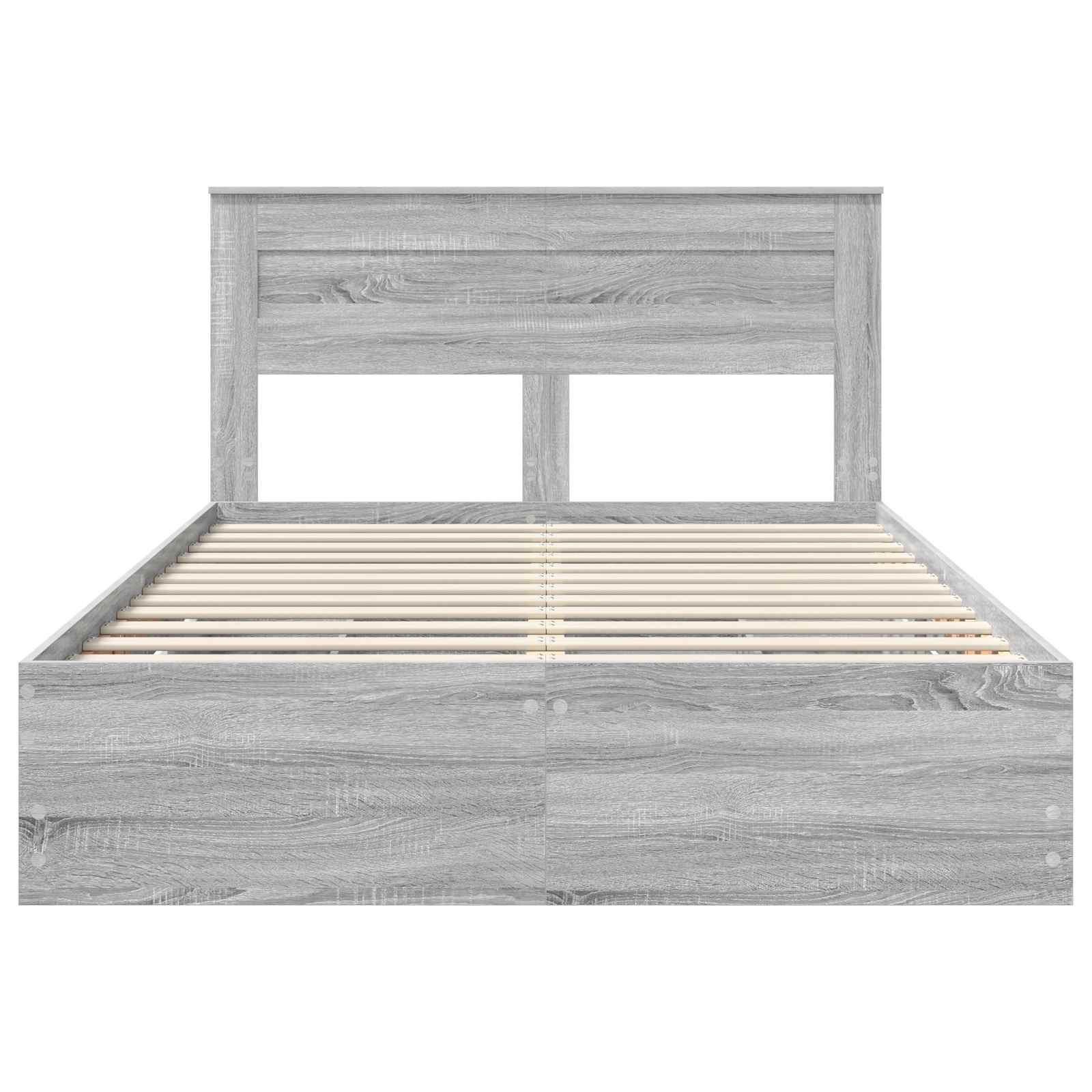 Cadre de lit Gris Sonoma 160 x 200 cm Bois Ingénierie - XIOS