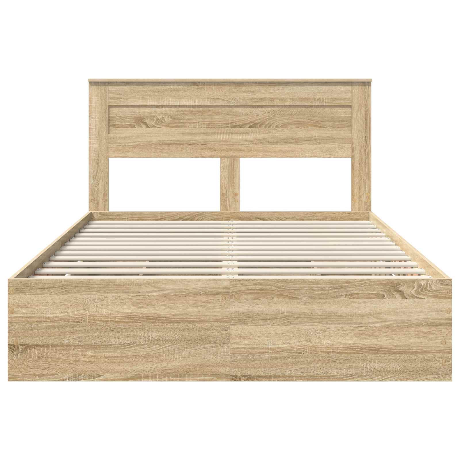 Cadre de lit Chêne Sonoma 150 x 200 cm Bois Ingénierie - XIOS