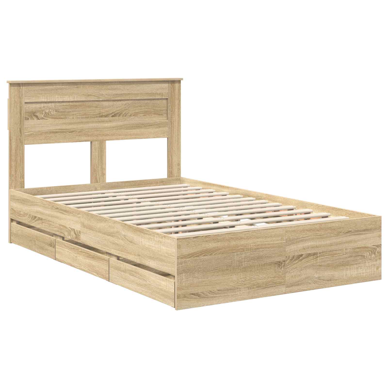 Cadre de lit Chêne Sonoma 120 x 190 cm Bois Ingénierie - XIOS