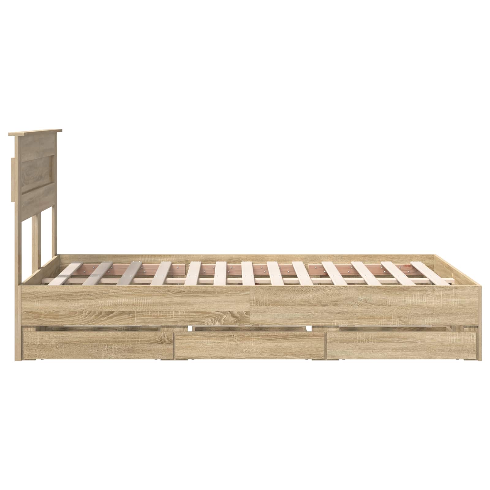 Cadre de lit Chêne Sonoma 120 x 190 cm Bois Ingénierie - XIOS