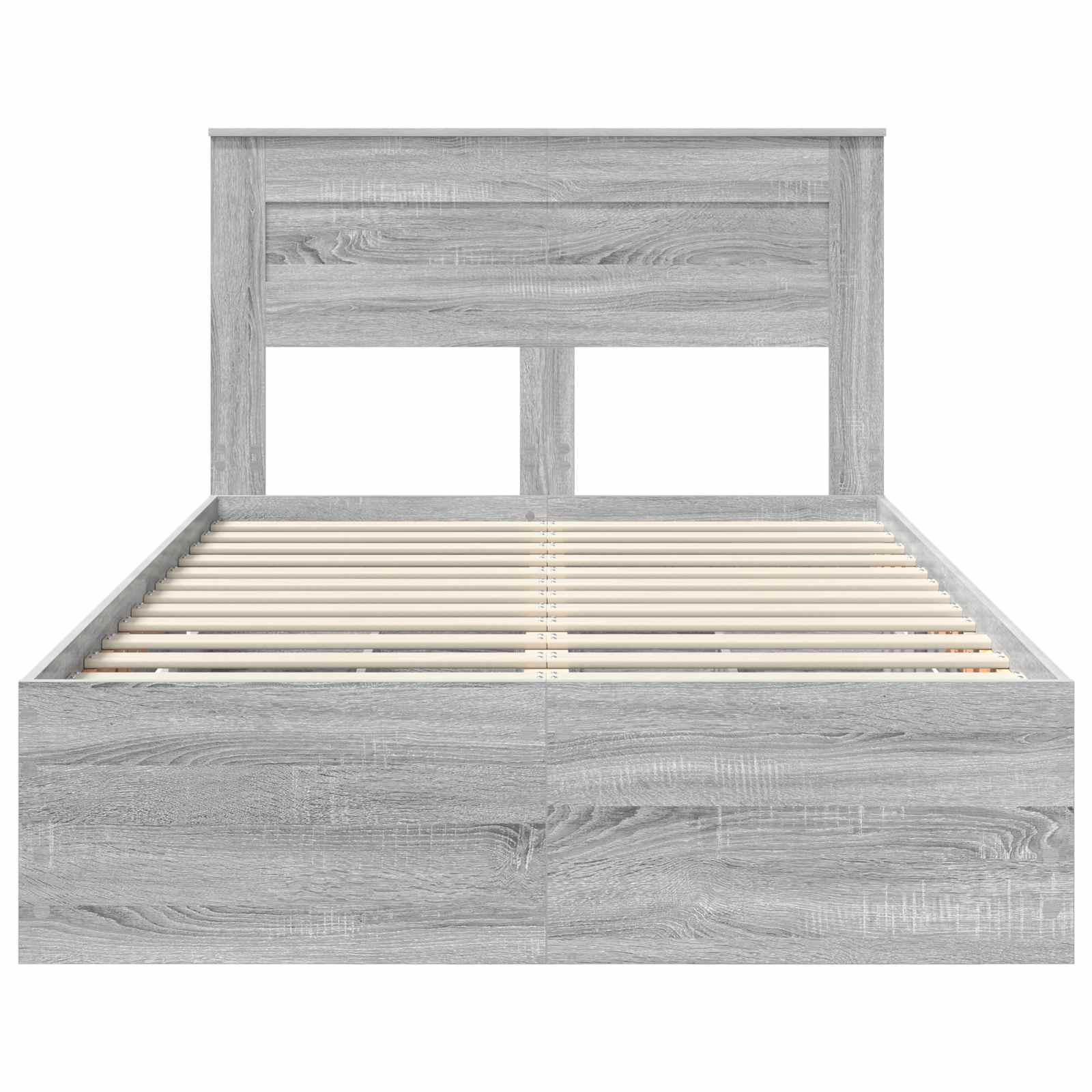 Cadre de lit Gris Sonoma 120 x 190 cm Bois Ingénierie - XIOS