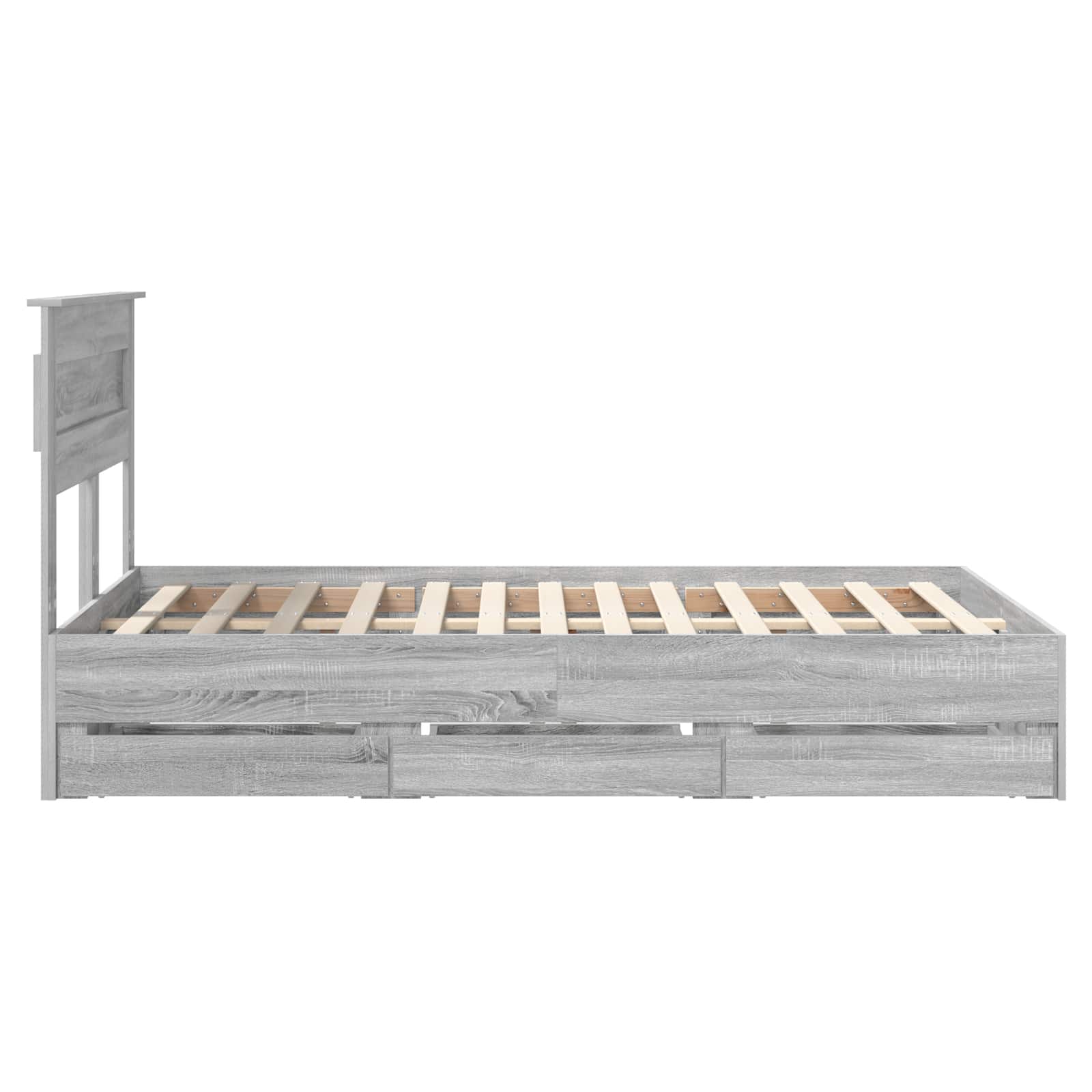 Cadre de lit Gris Sonoma 120 x 190 cm Bois Ingénierie - XIOS